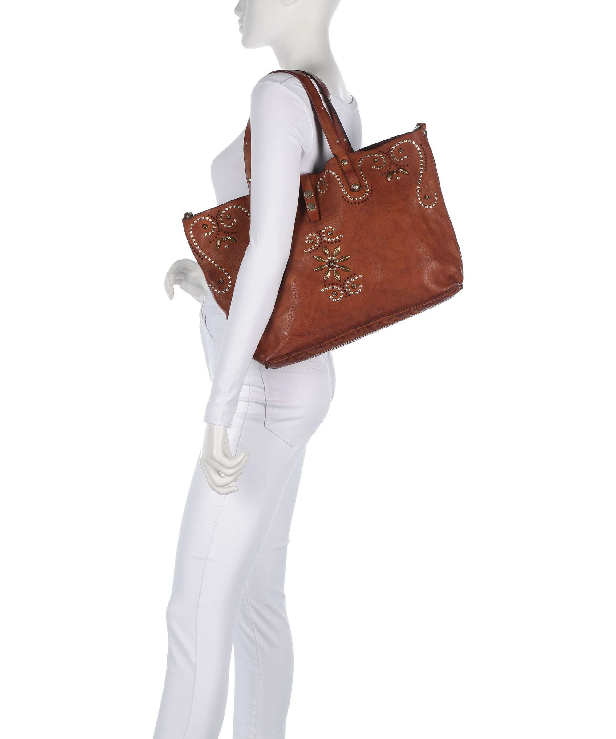 Campomaggi Tote bag cognac - Image 3