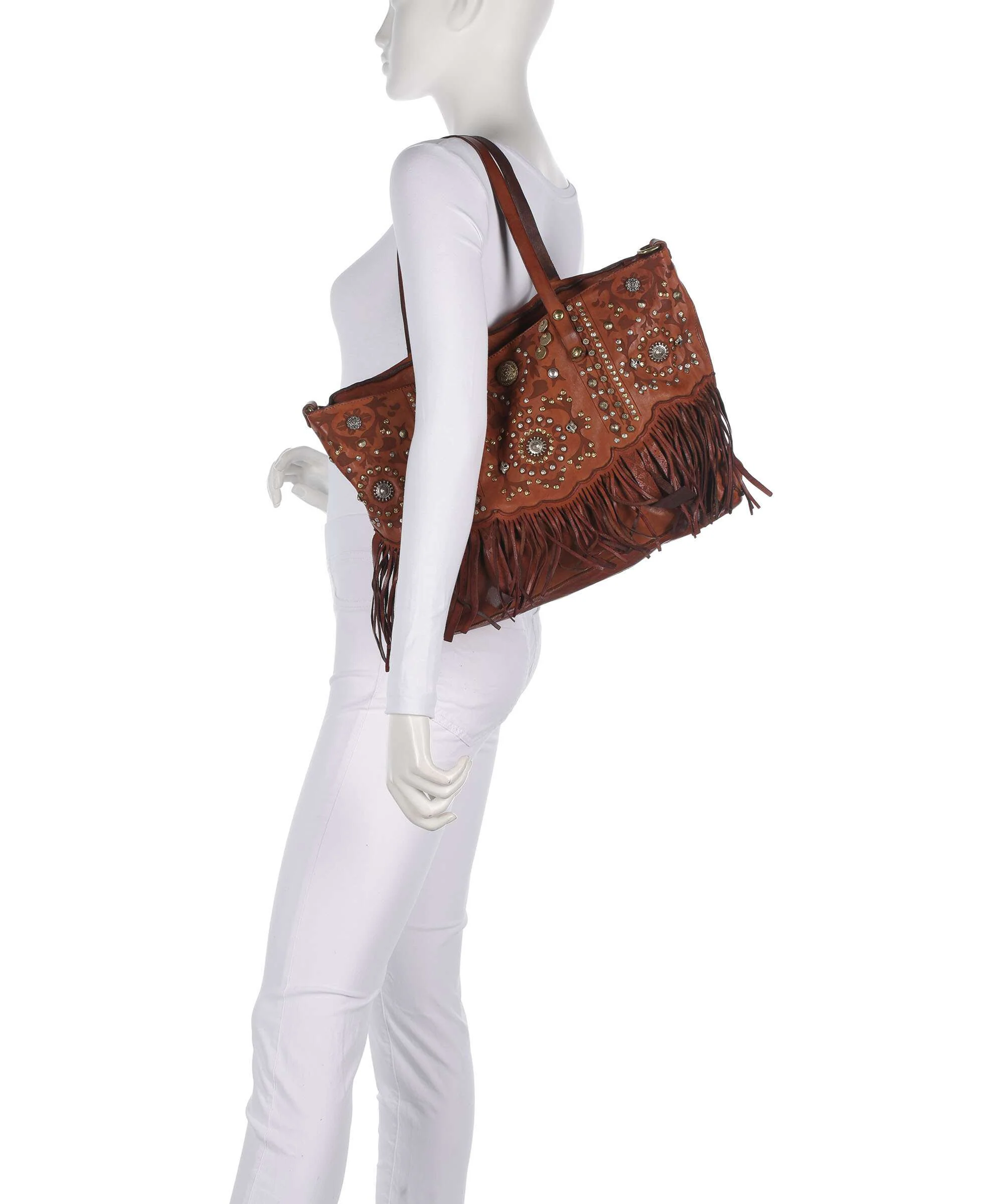 Campomaggi Tote bag cognac - Image 3