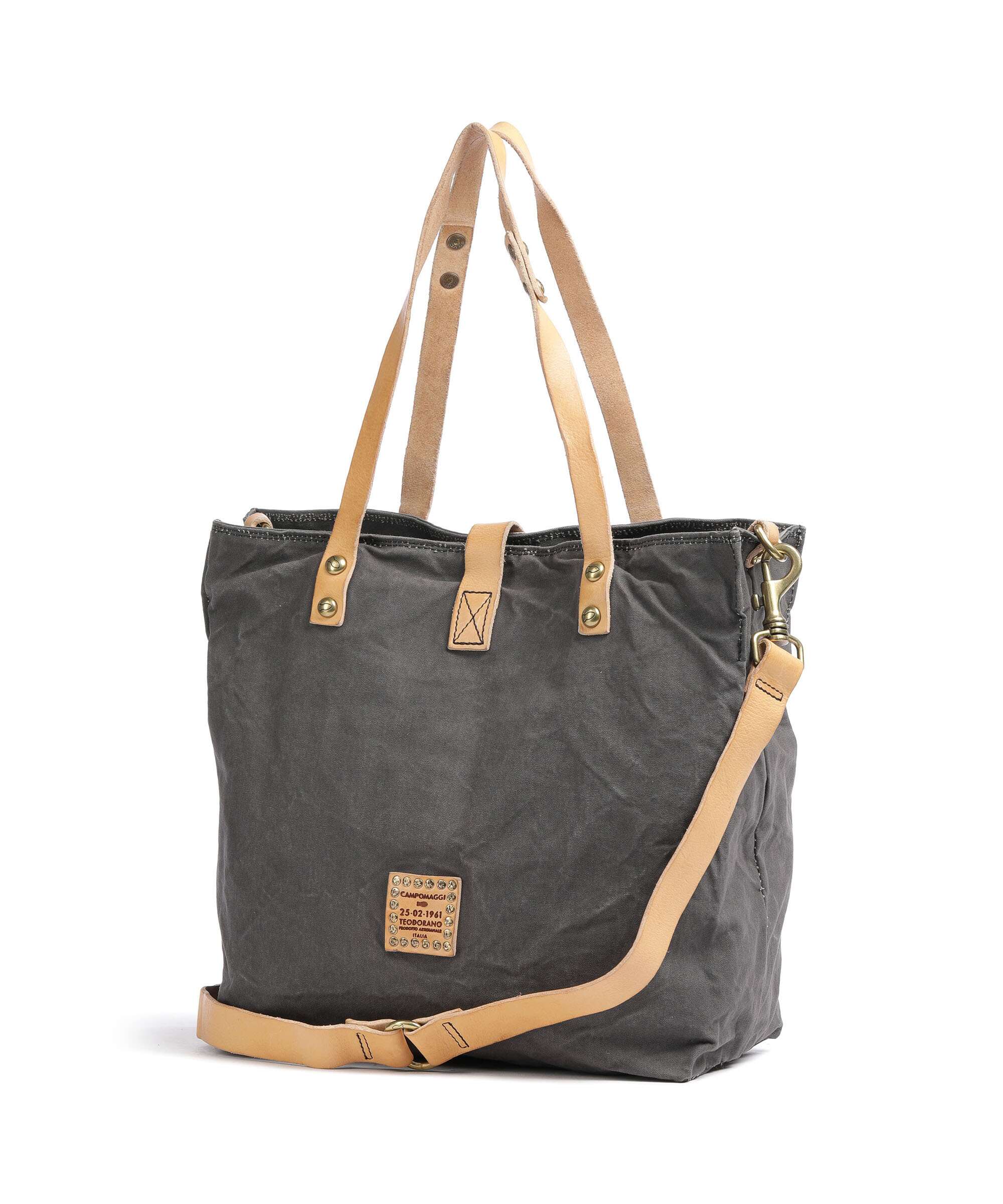 Campomaggi Tote bag grey/natural/silver - Image 2