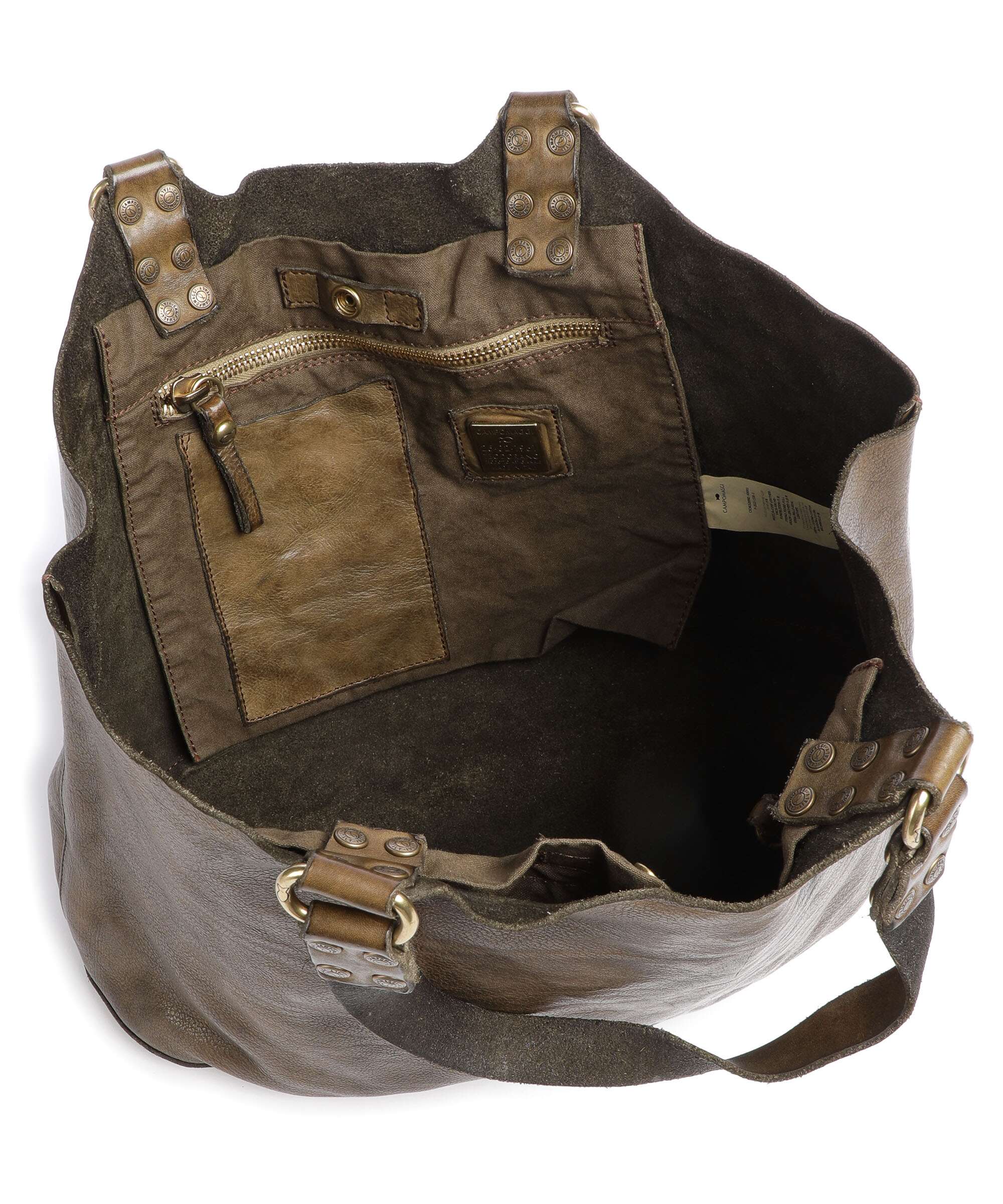 Campomaggi Tote bag verde militare - Image 6