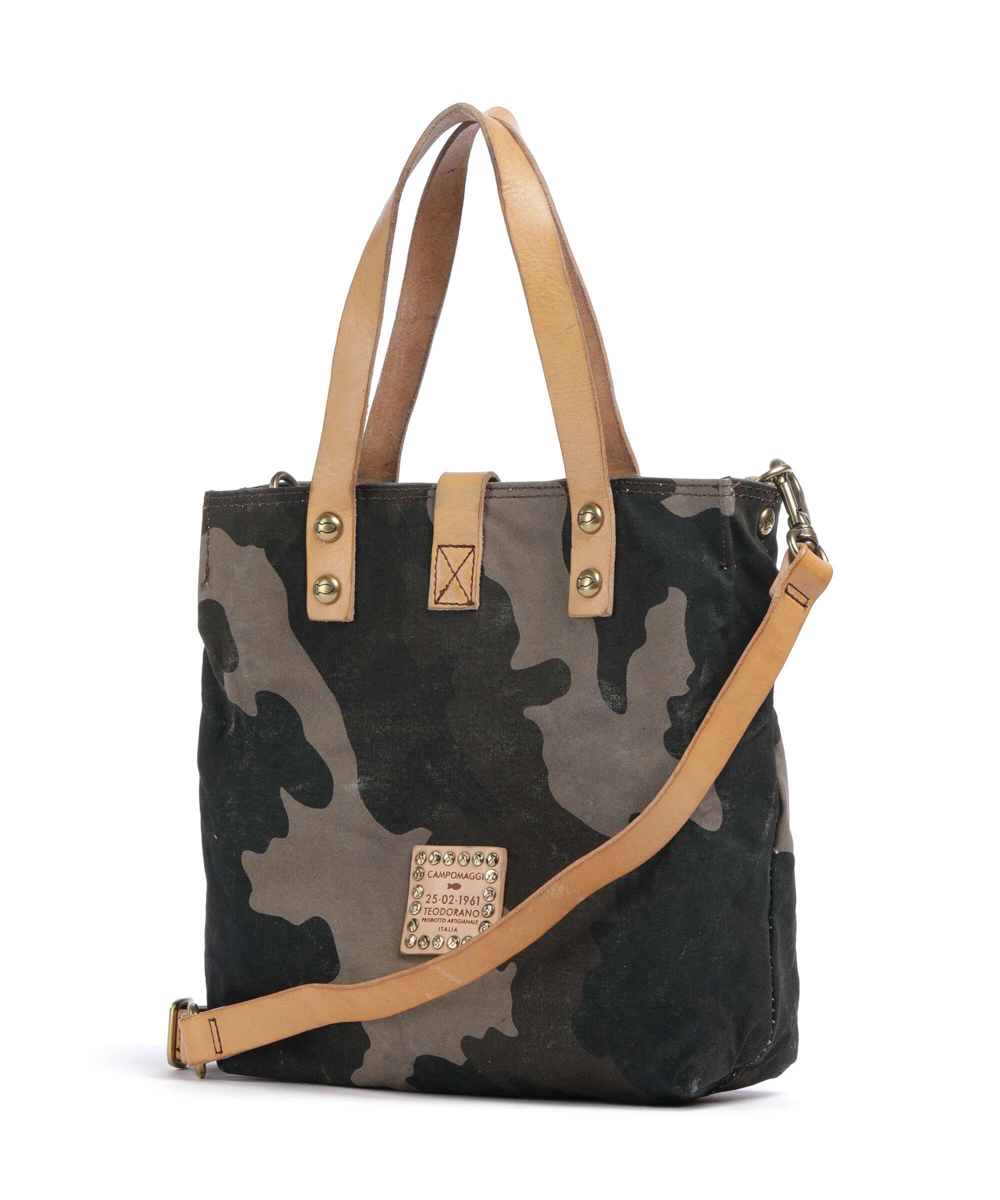 Campomaggi Tote bag camouflage/naturale/fuxia - Image 2