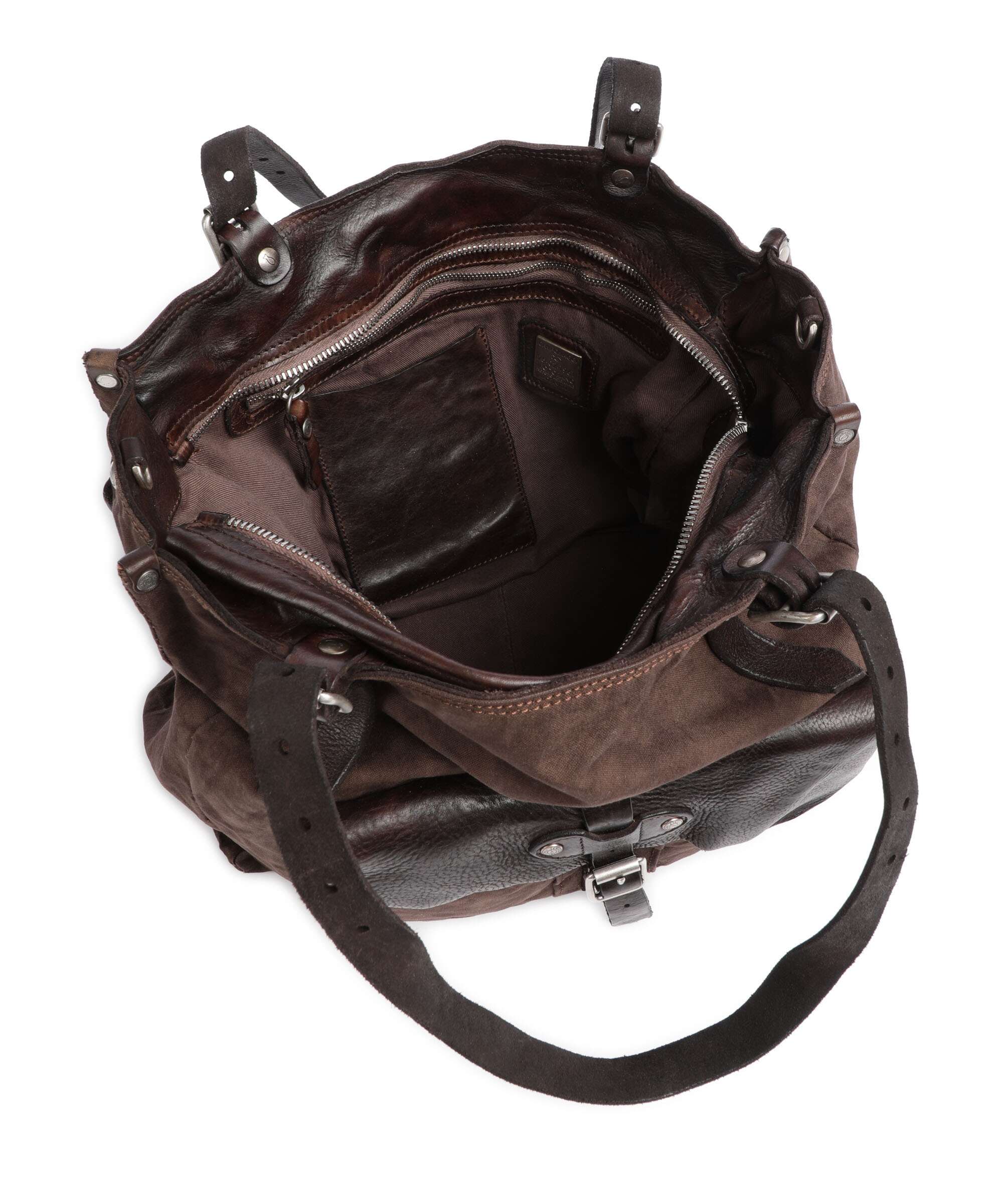 Campomaggi Tote bag verde militare/moro - Image 6