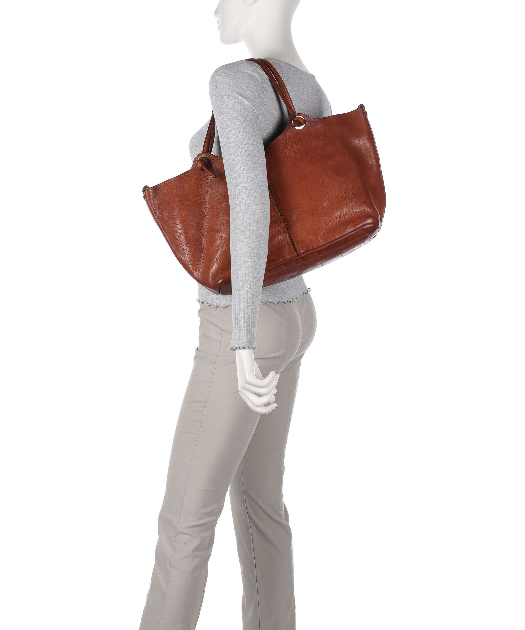 Campomaggi Tote bag cognac - Image 3