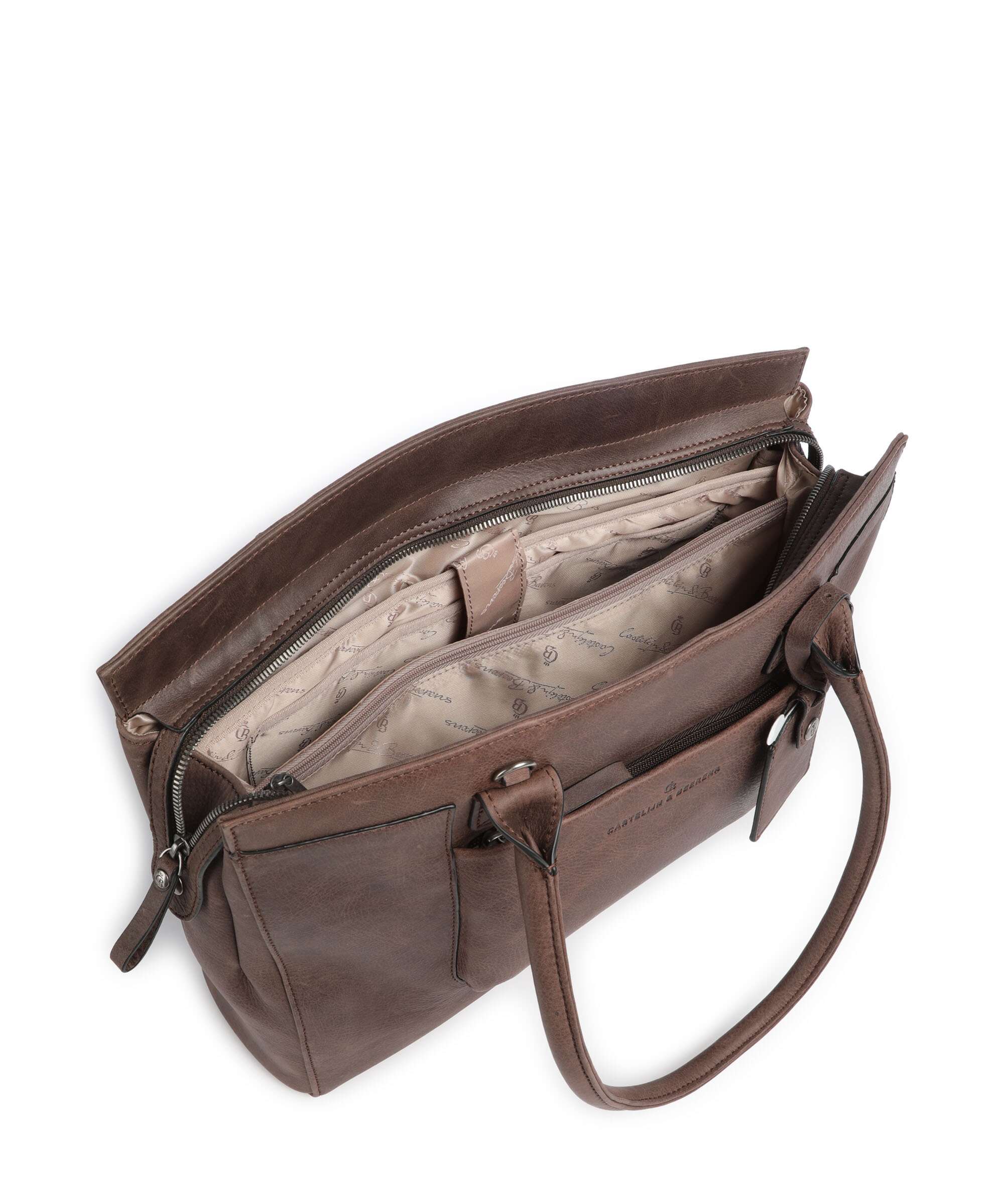 Castelijn & Beerens Carisma Briefcase mocca - Image 6