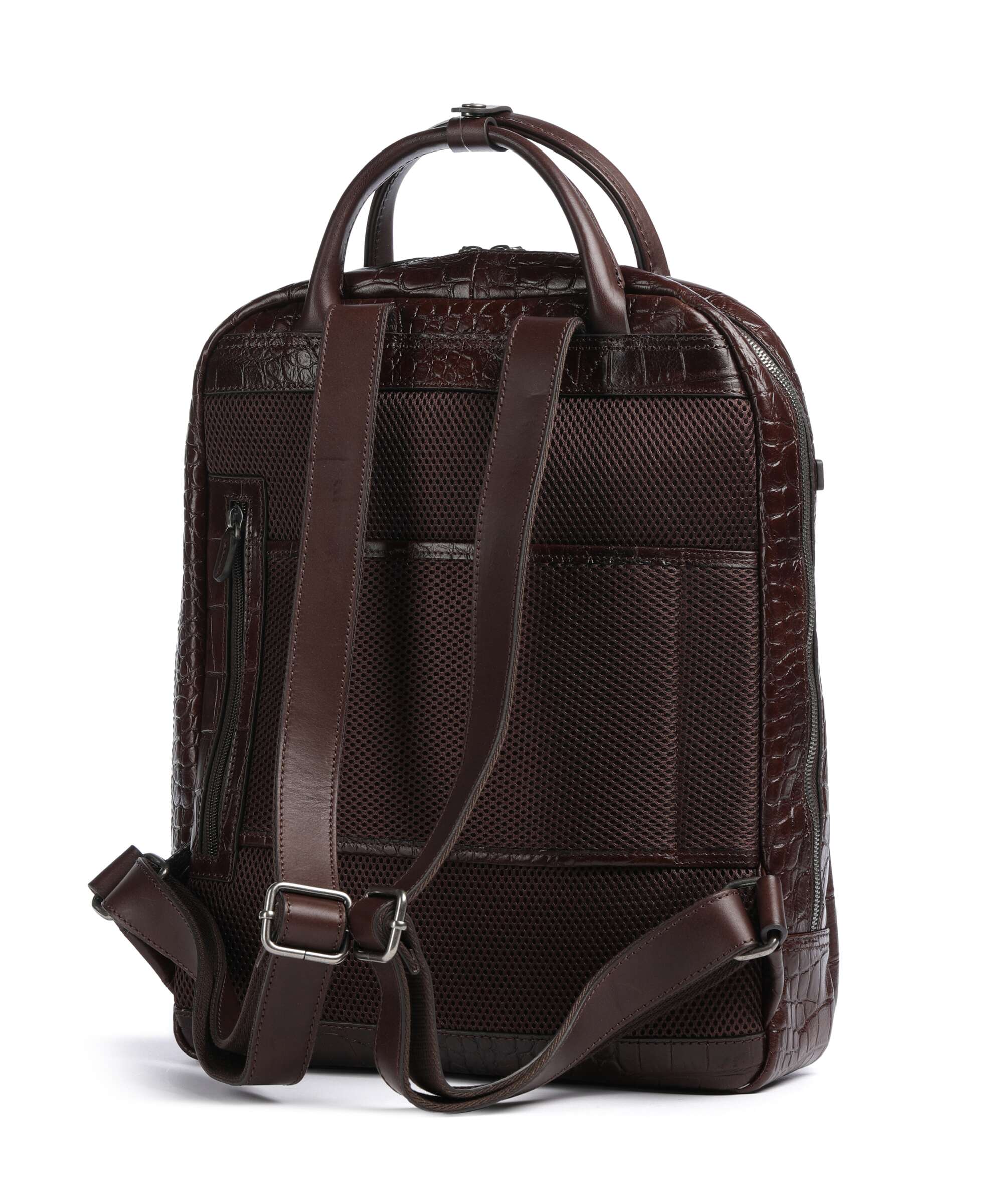 Castelijn & Beerens Croco Emma Backpack mocca - Image 2