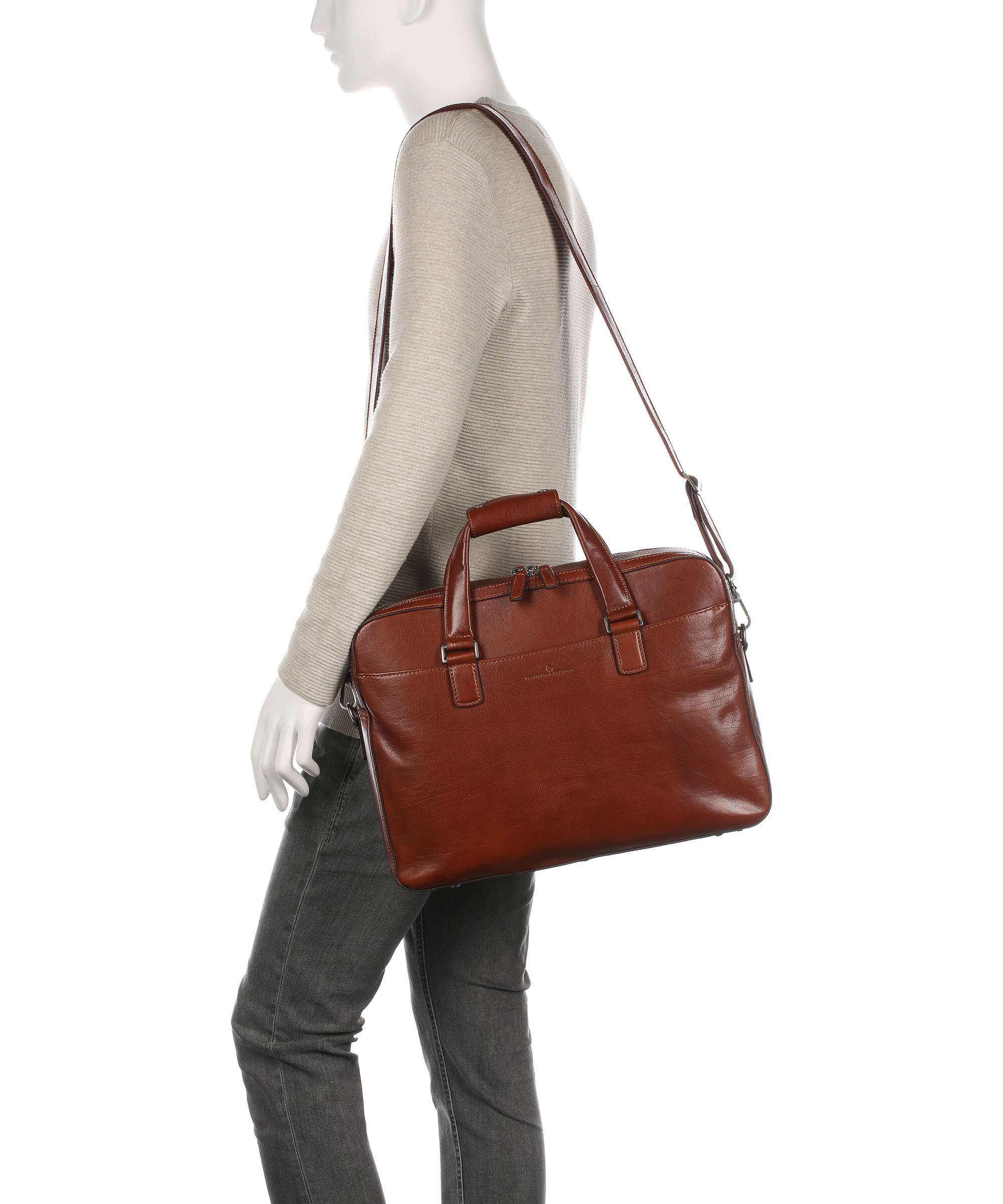 Castelijn & Beerens Gaucho Paul Briefcase cognac - Image 3