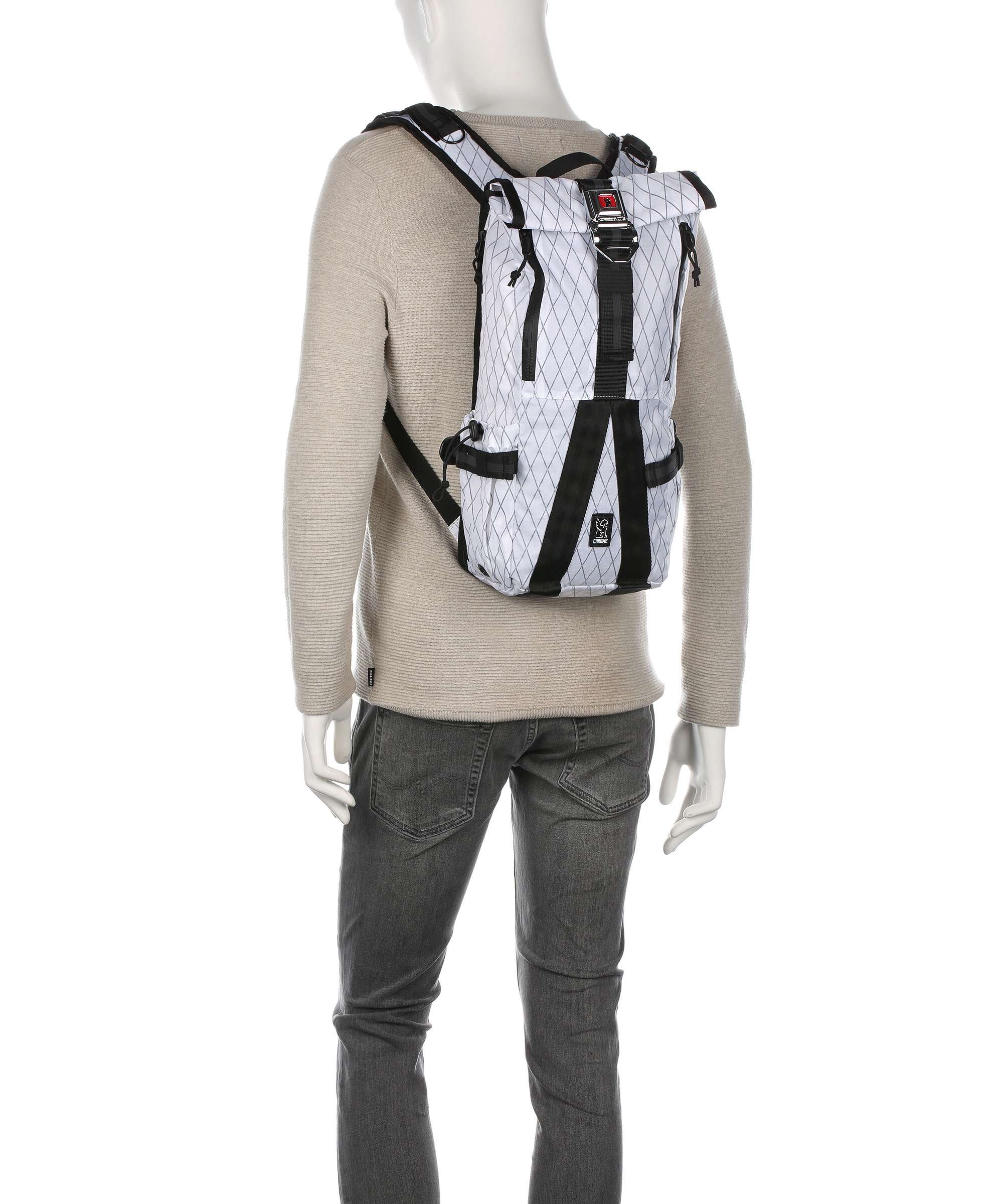 Chrome Tensile Trail Hydro Rolltop backpack white - Image 4