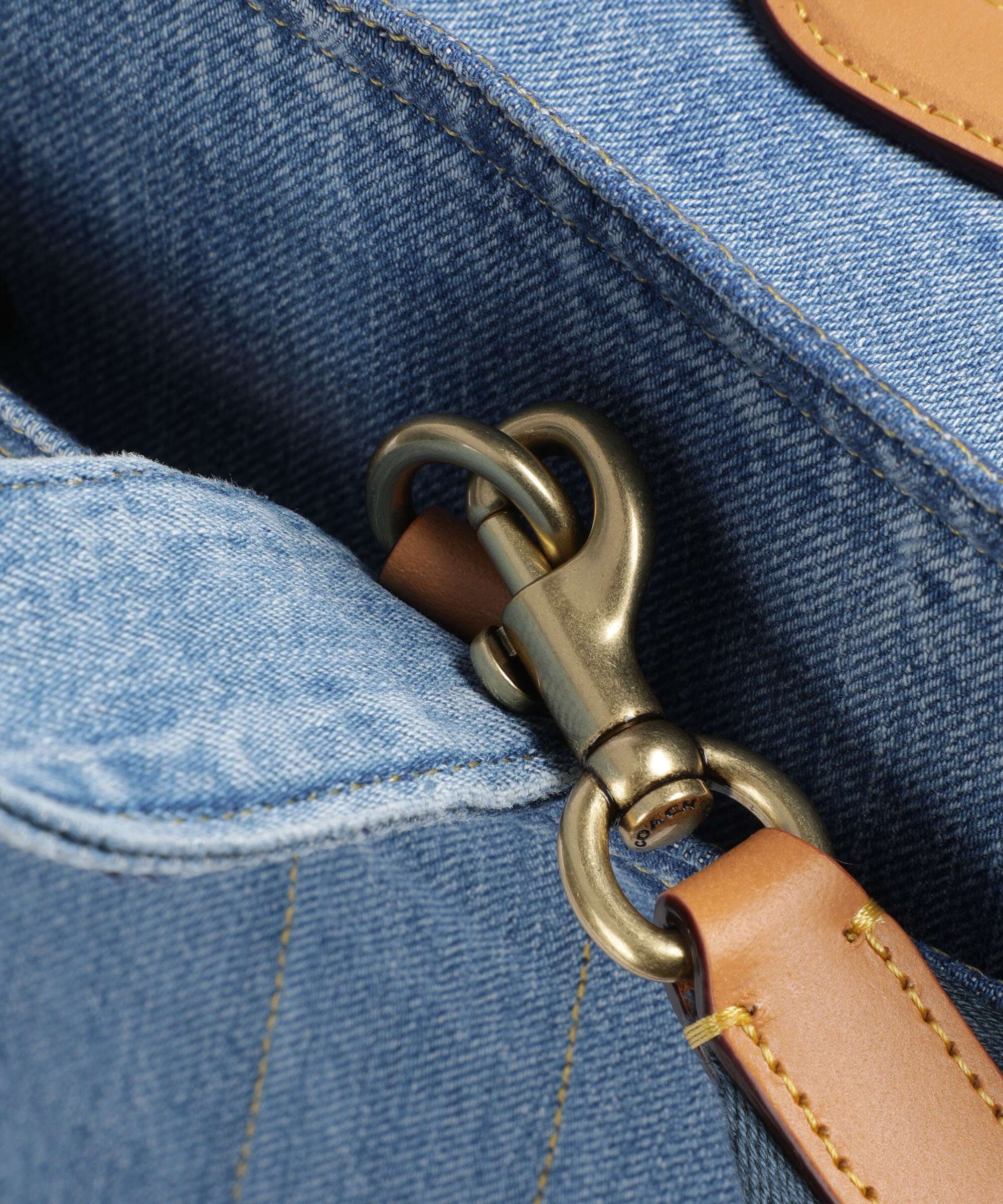 Coach Cargo Denim Handbag indigo - Image 4