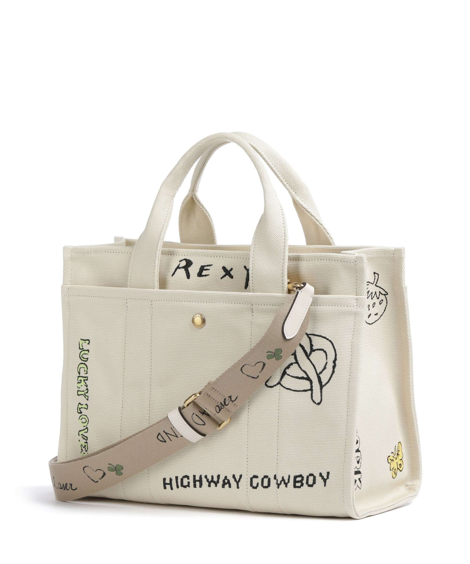 Coach Cargo Sketch Print Handbag natural/multicolour - Image 2