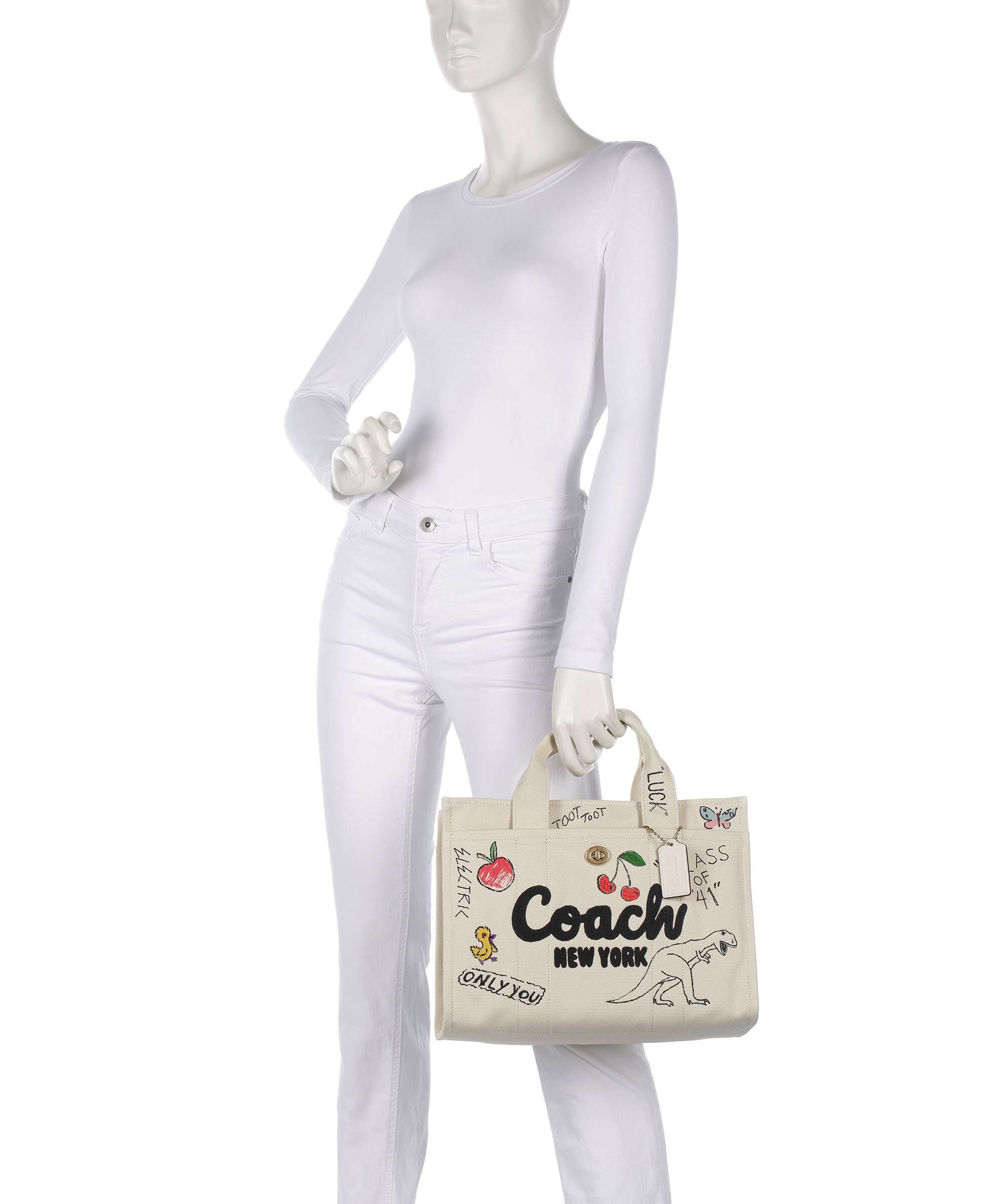 Coach Cargo Sketch Print Handbag natural/multicolour - Image 3