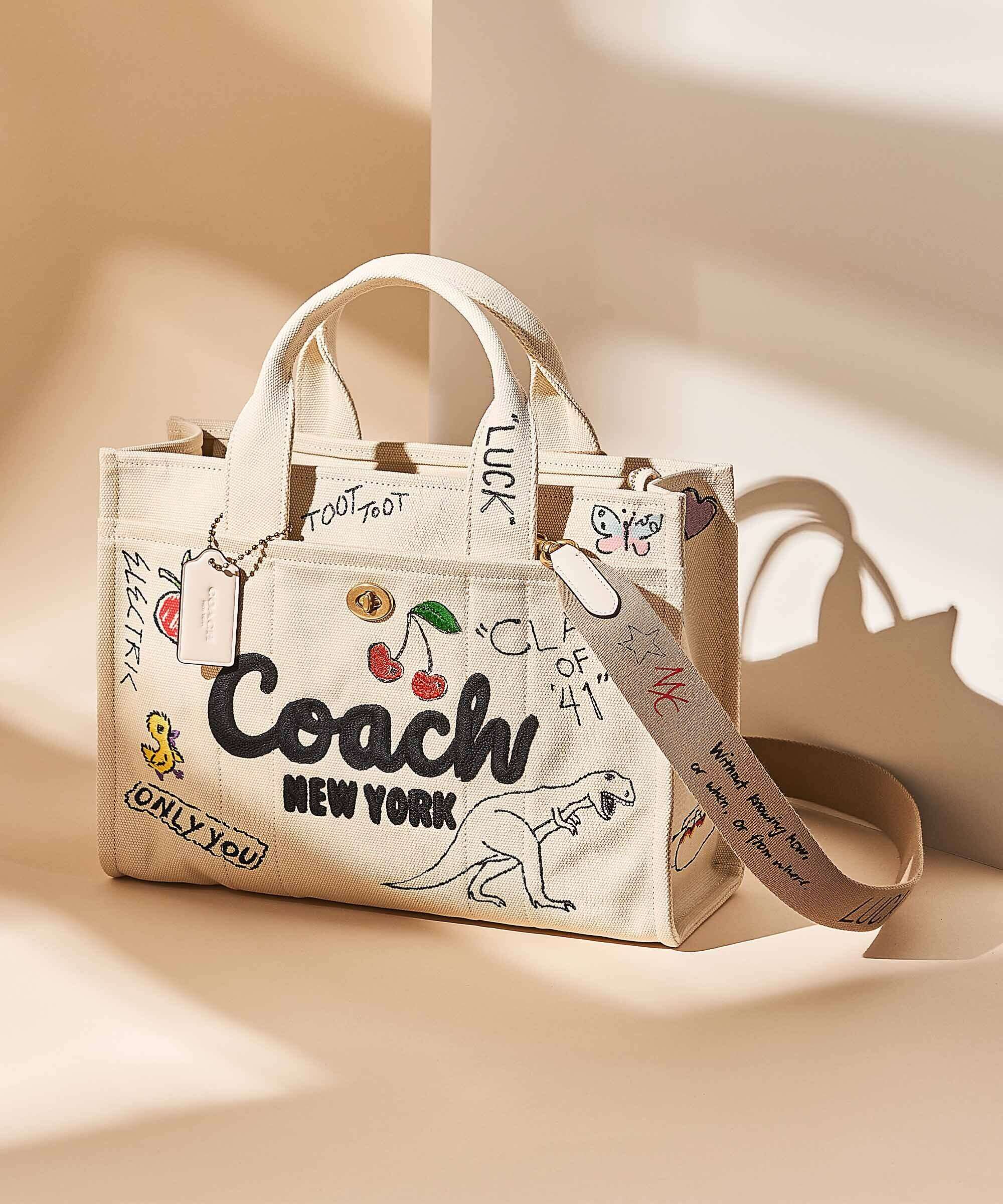 Coach Cargo Sketch Print Handbag natural/multicolour - Image 7