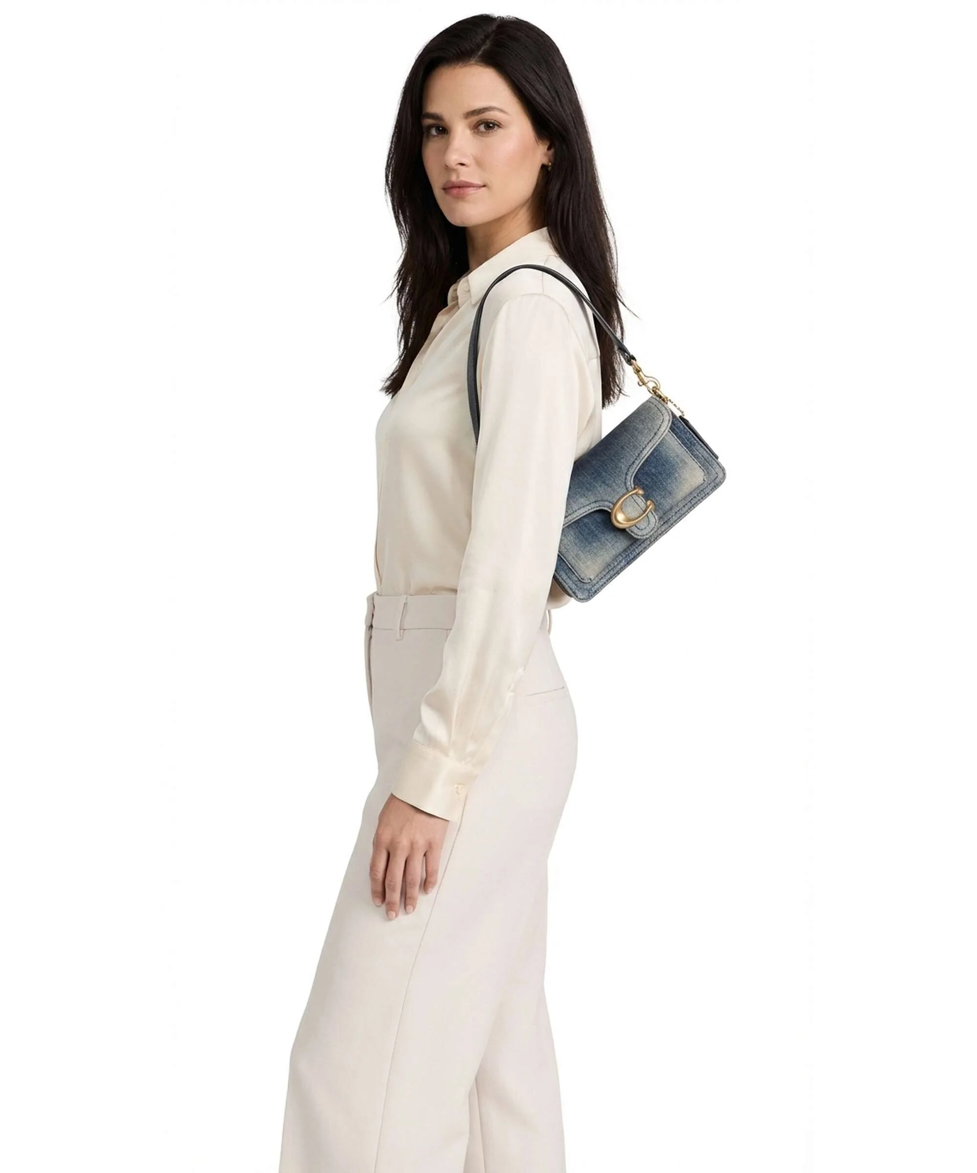 Coach Tabby Loved Denim 20 Shoulder bag dark indigo - Image 3