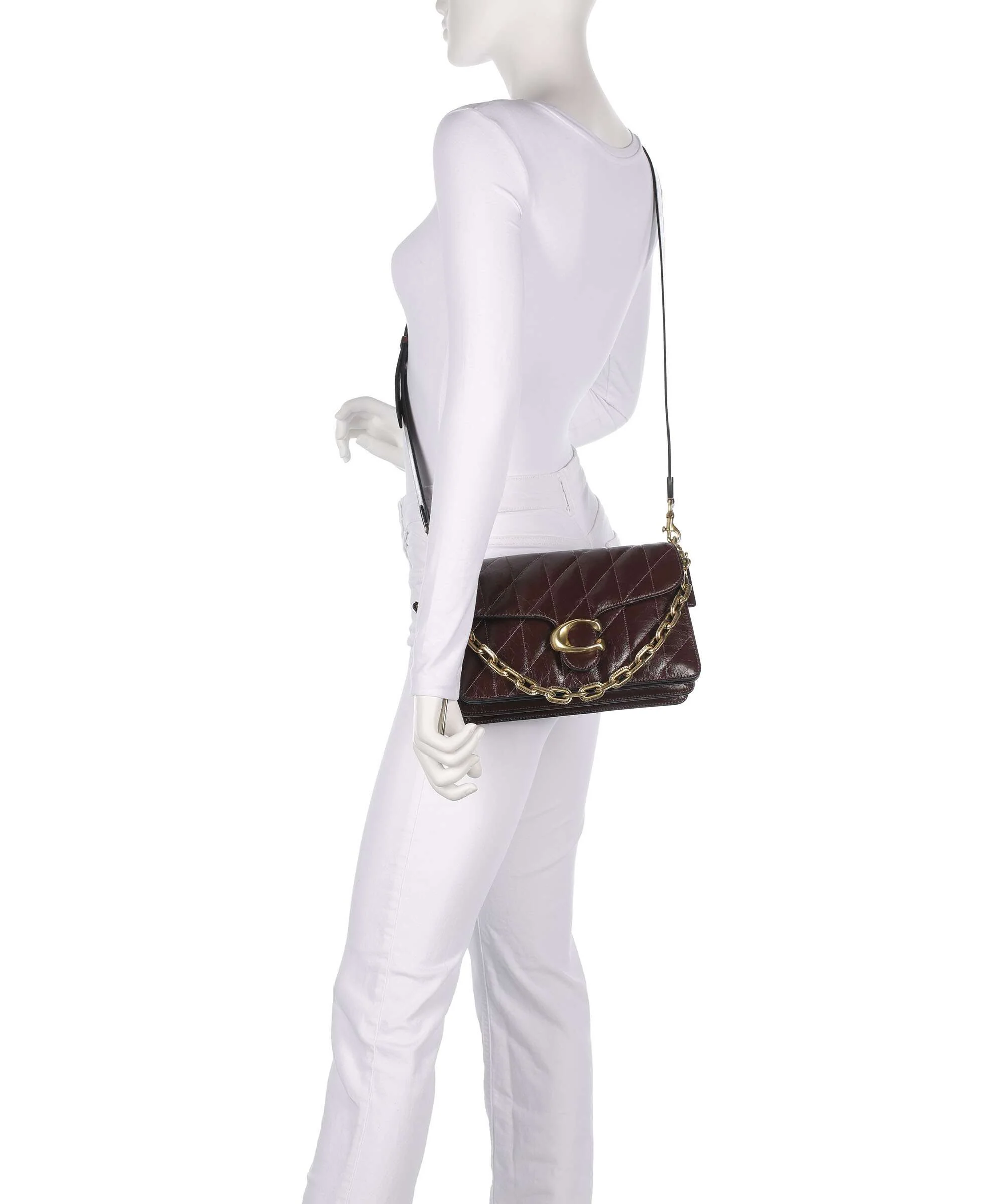 Coach Tabby Quilted Glazed Shoulder bag maple - Image 4