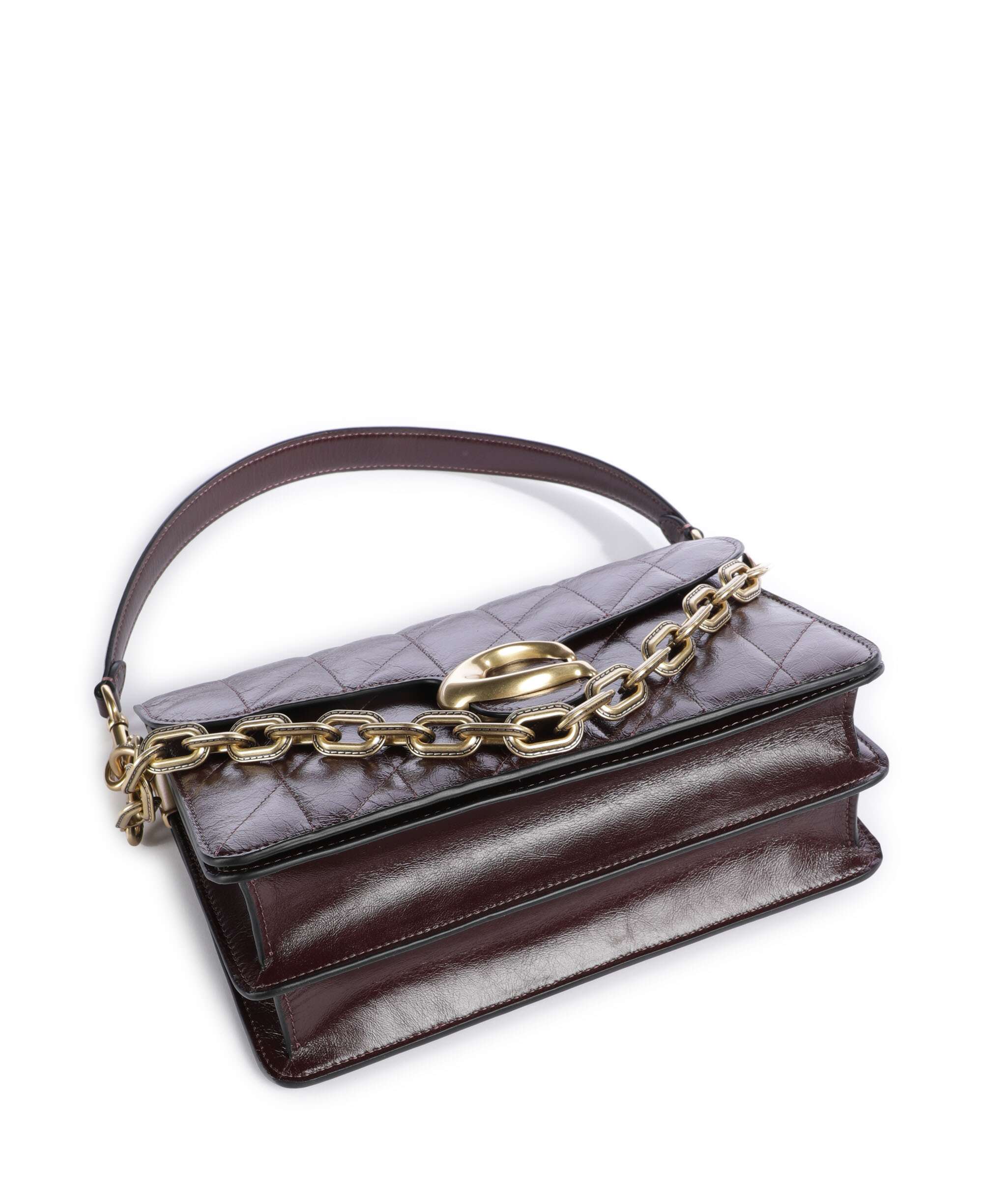 Coach Tabby Quilted Glazed Shoulder bag black currant - Image 6