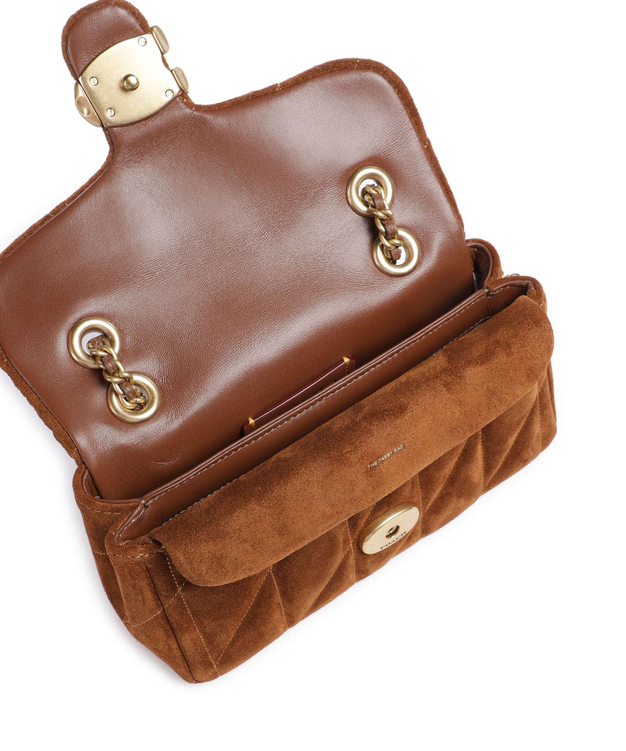 Coach Tabby Quilted Suede 20 Shoulder bag warm brown - Image 7