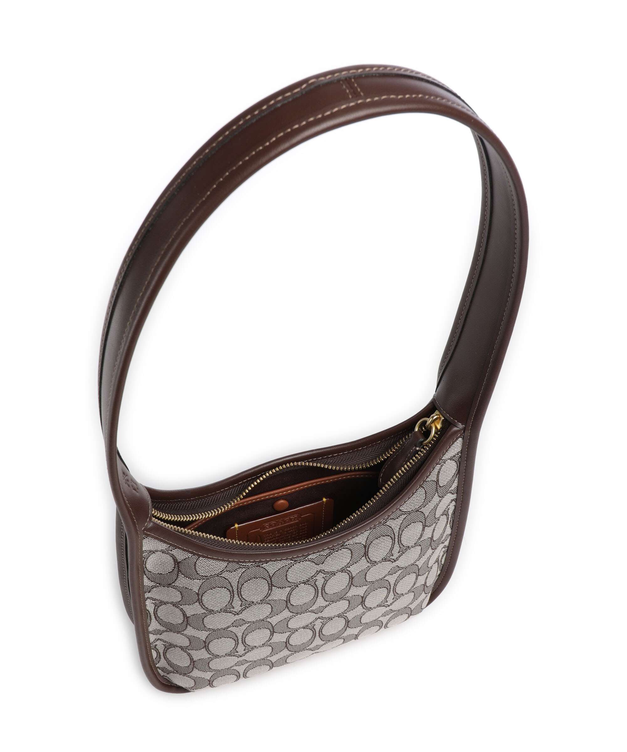Coach The Coach Originals Curve Signature Jacquard Shoulder bag oak maple - Image 6