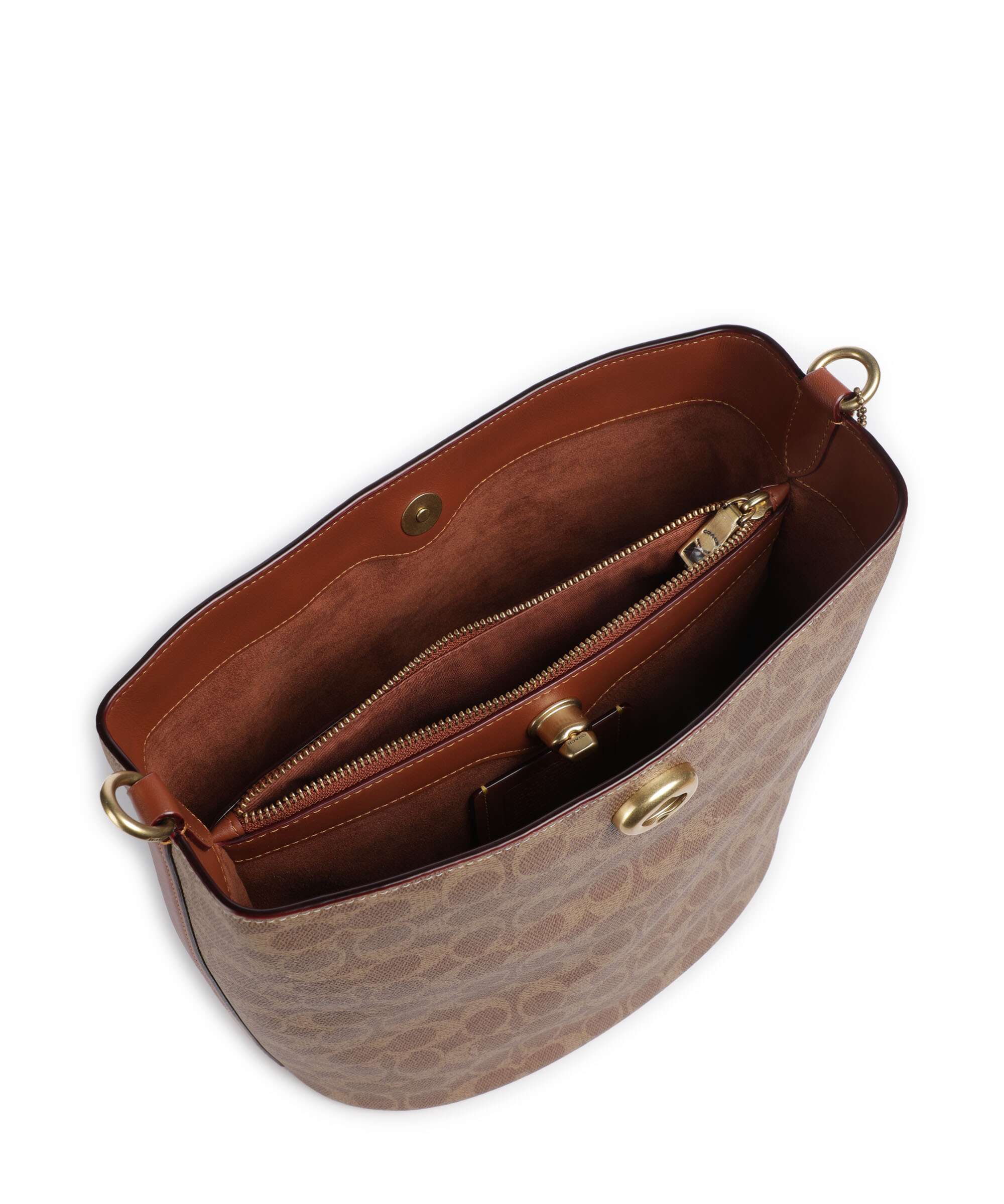 Coach Willow Signature Hobo bag tan caramel - Image 6