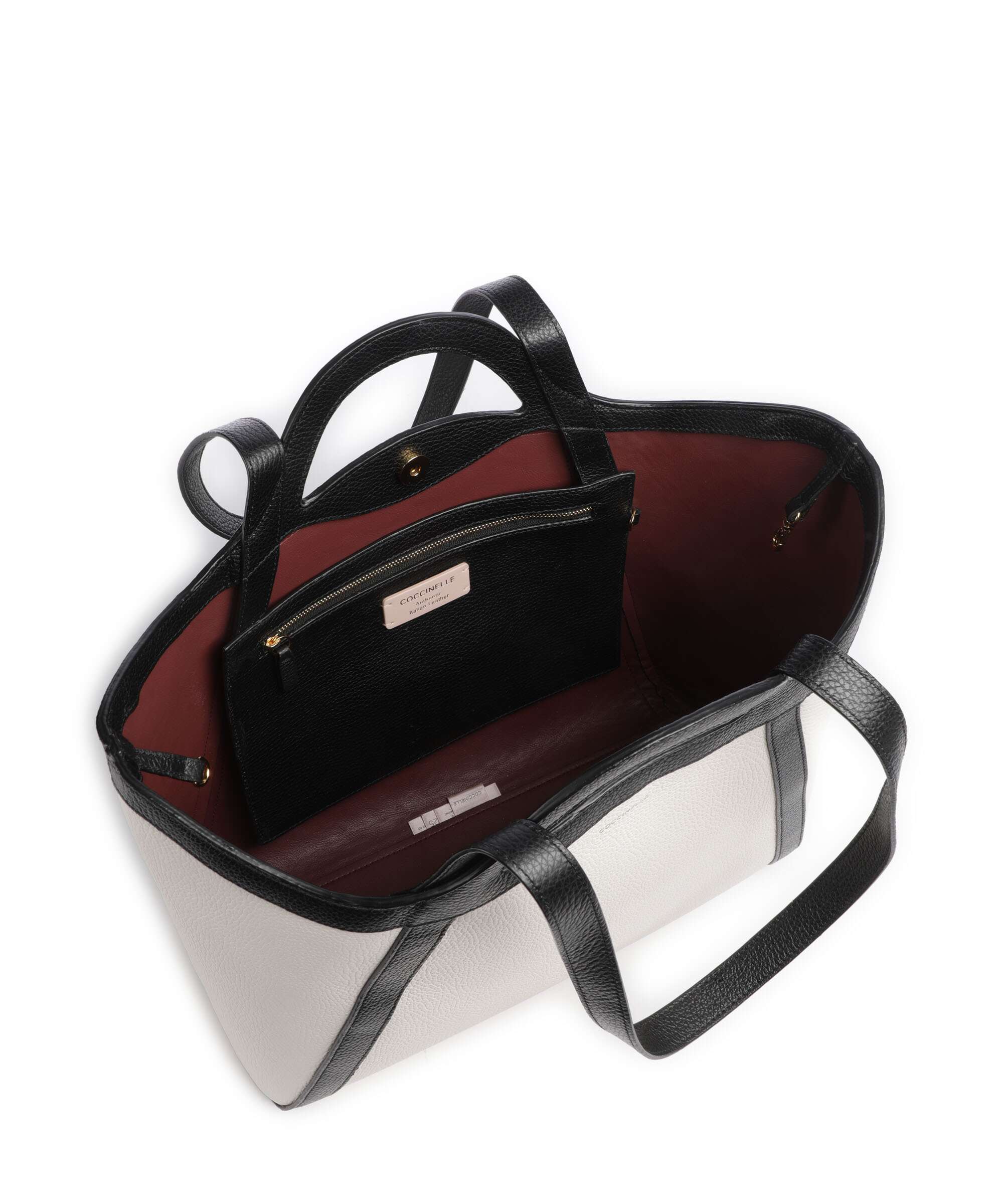 Coccinelle Amalia Tote bag blanco/noir - Image 6