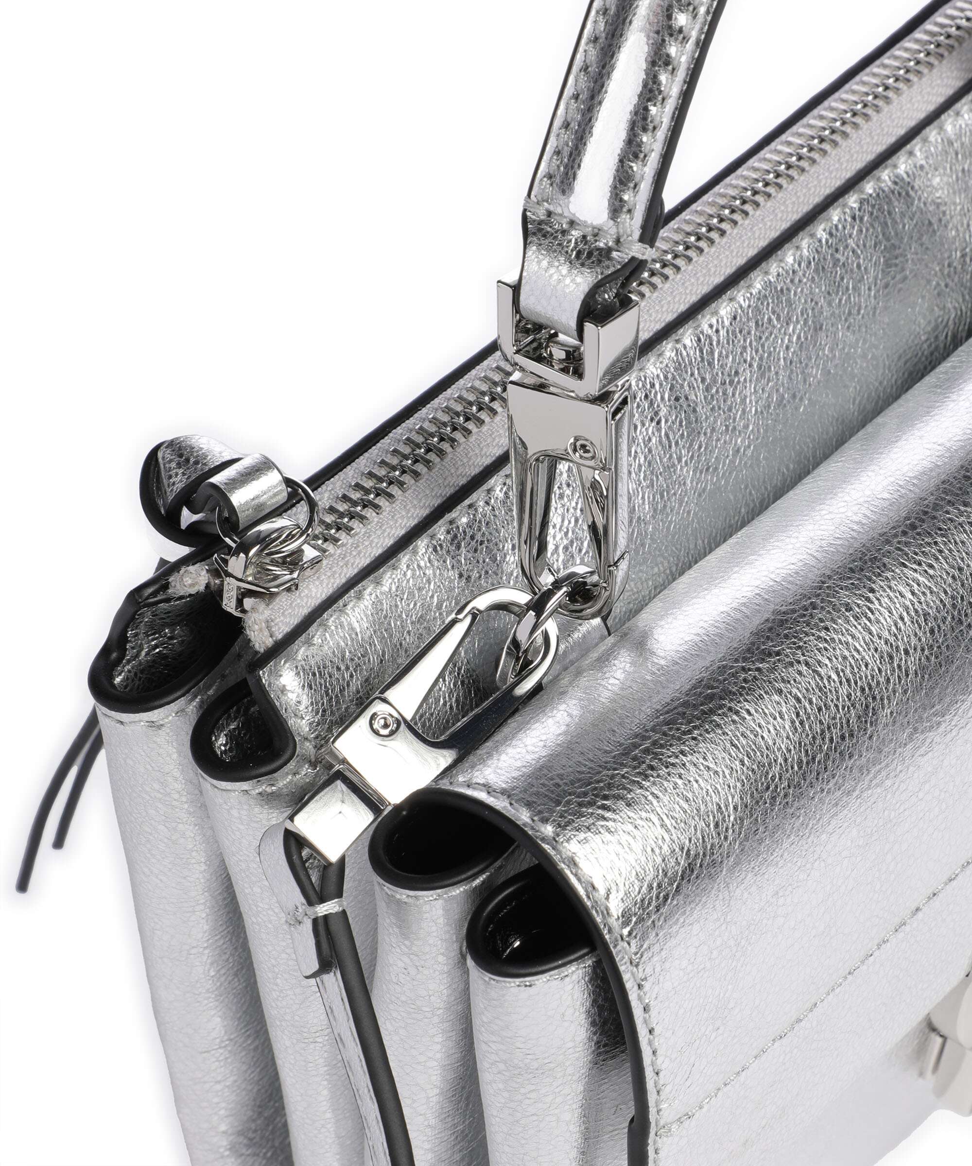 Coccinelle Arlettis Crossbody bag silver - Image 4