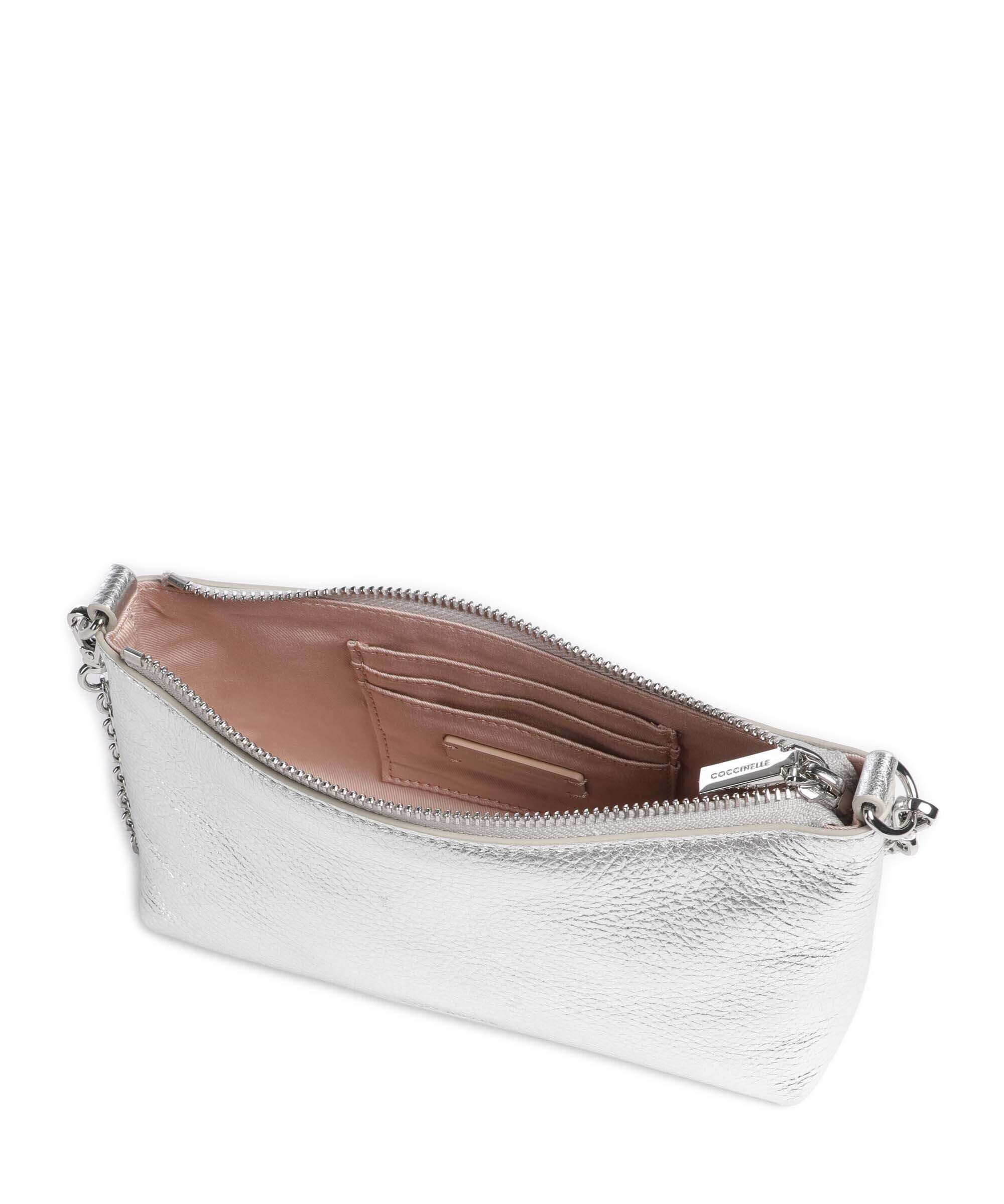 Coccinelle Aura Shoulder bag silver - Image 6