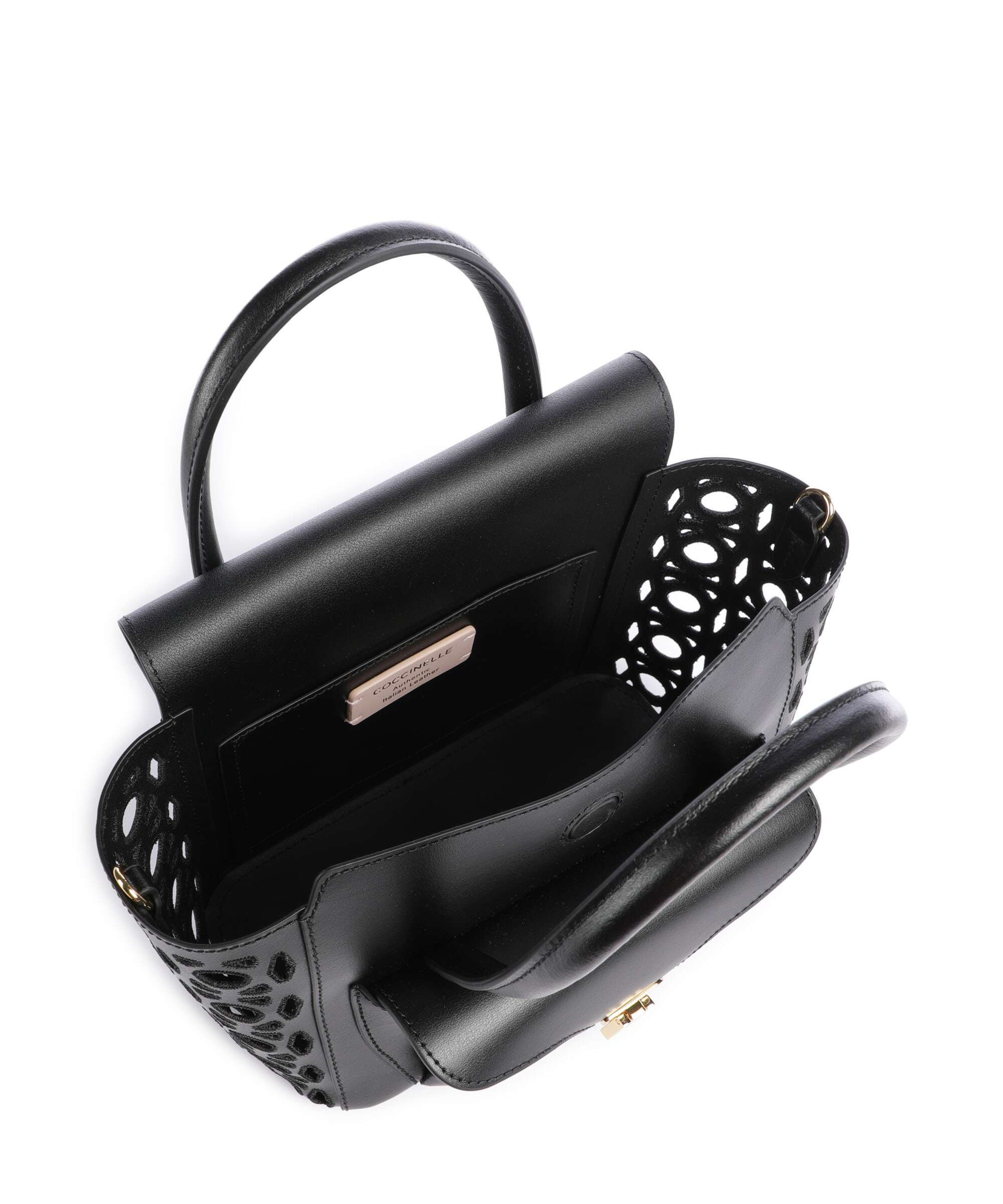 Coccinelle Beat Double Monogram Handbag noir - Image 6