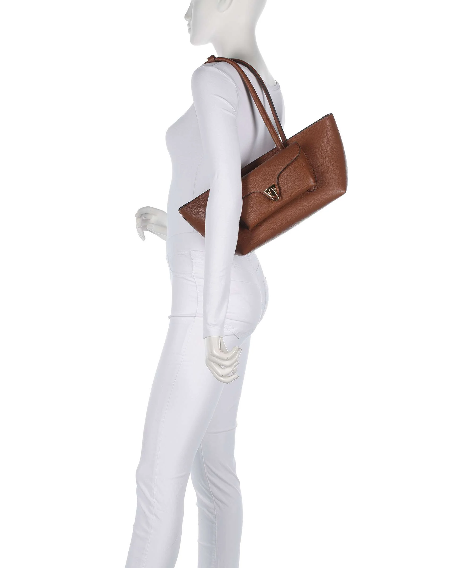 Coccinelle Beat Double Shoulder bag cognac - Image 3