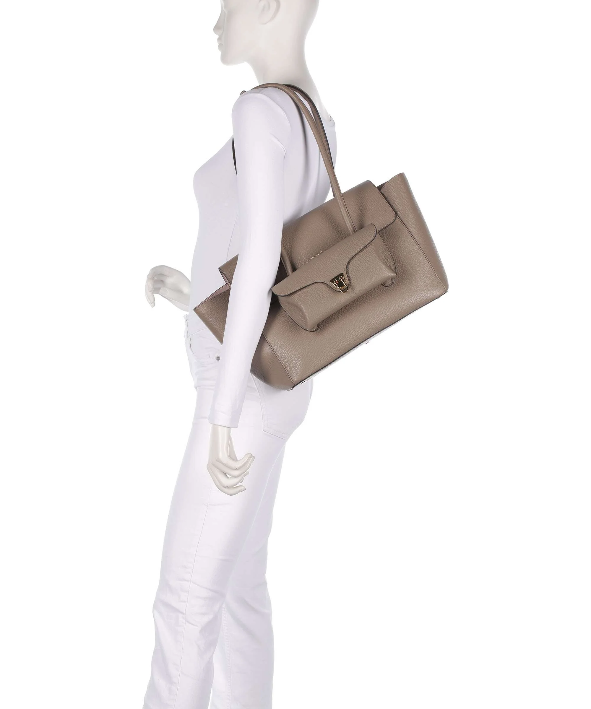 Coccinelle Beat Tote bag warm taupe - Image 3