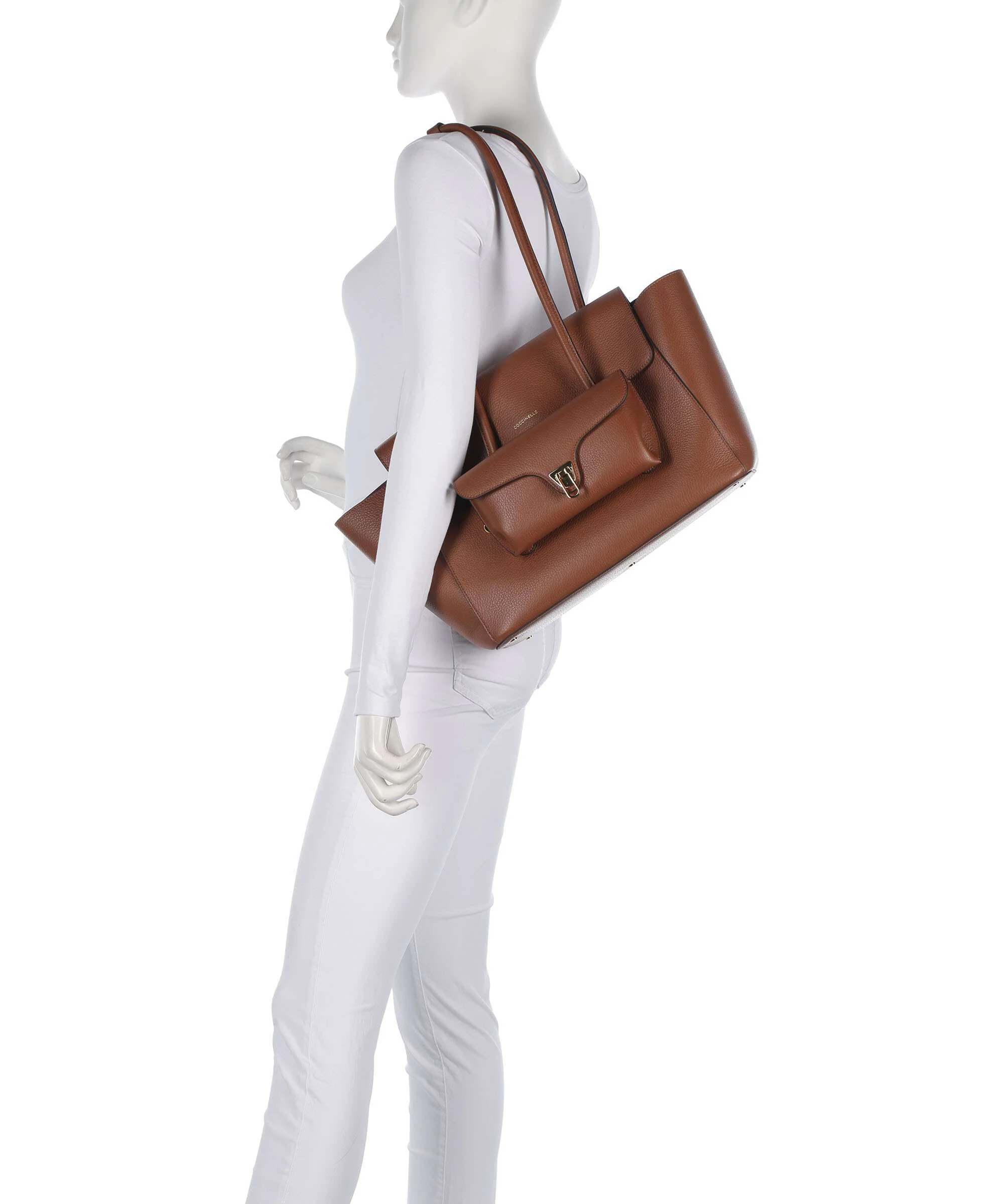 Coccinelle Beat Tote bag cognac - Image 3