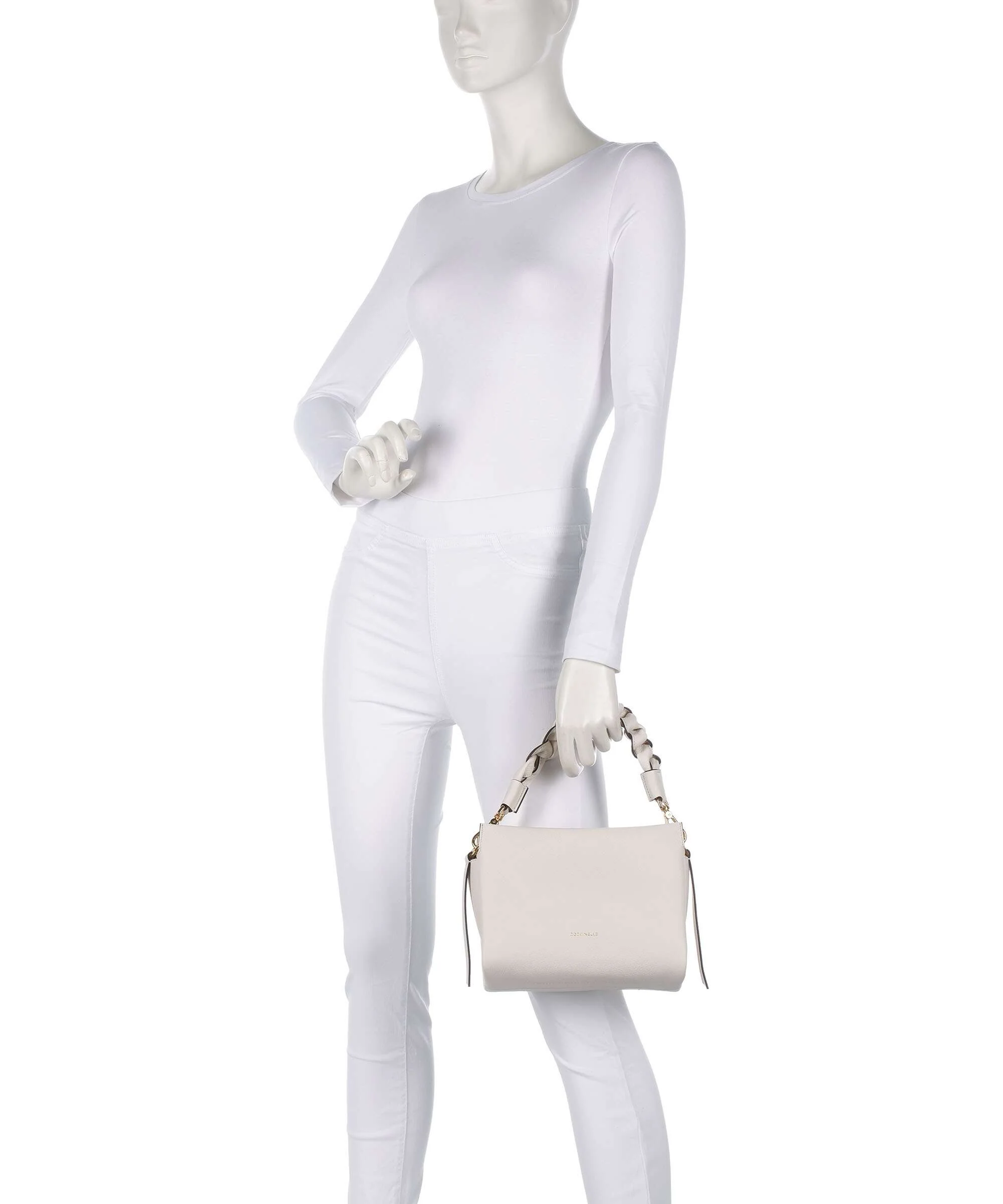 Coccinelle Boheme Grana Double Handbag blanco/skin - Image 3