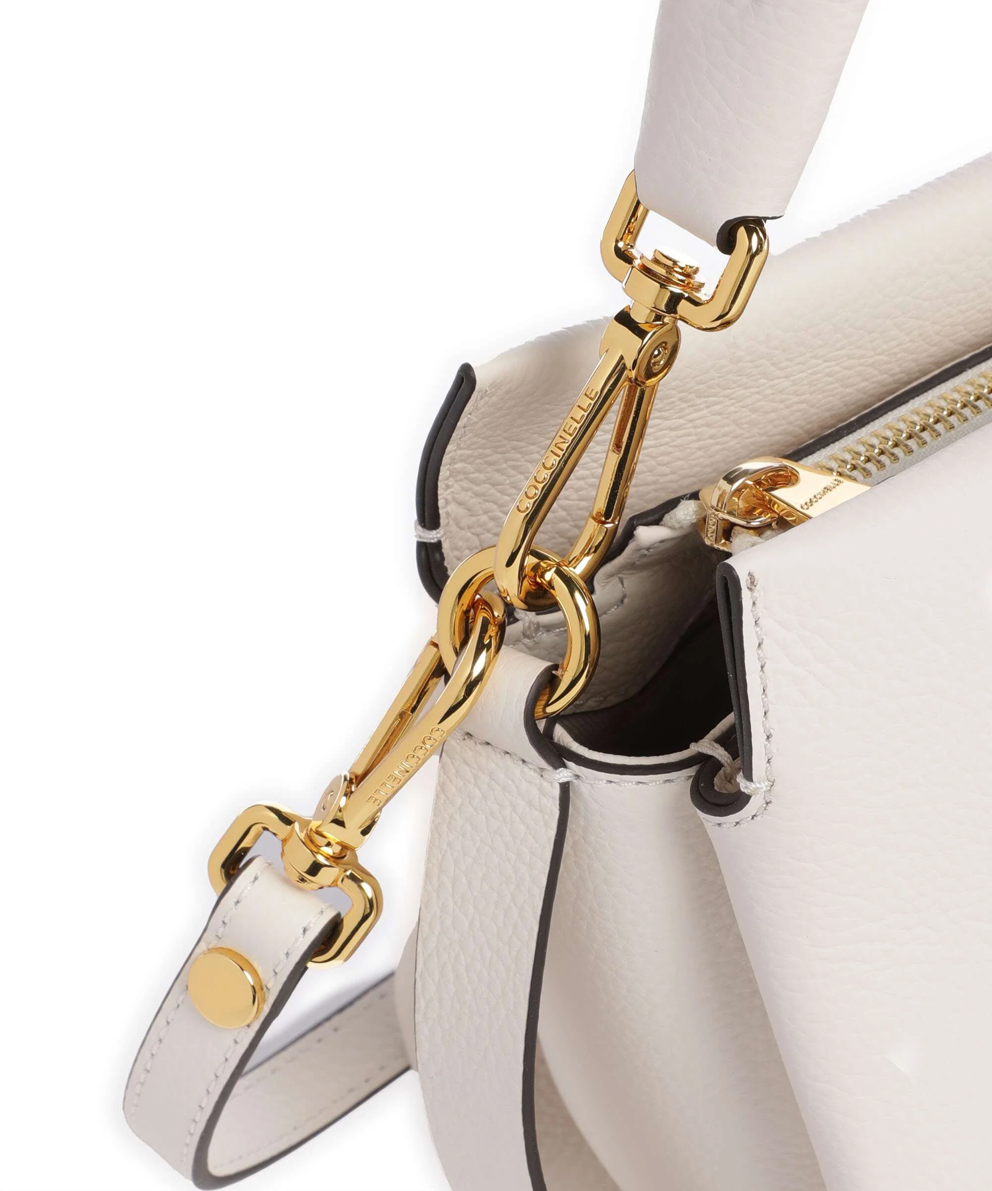 Coccinelle Boheme Grana Double Handbag blanco/skin - Image 4