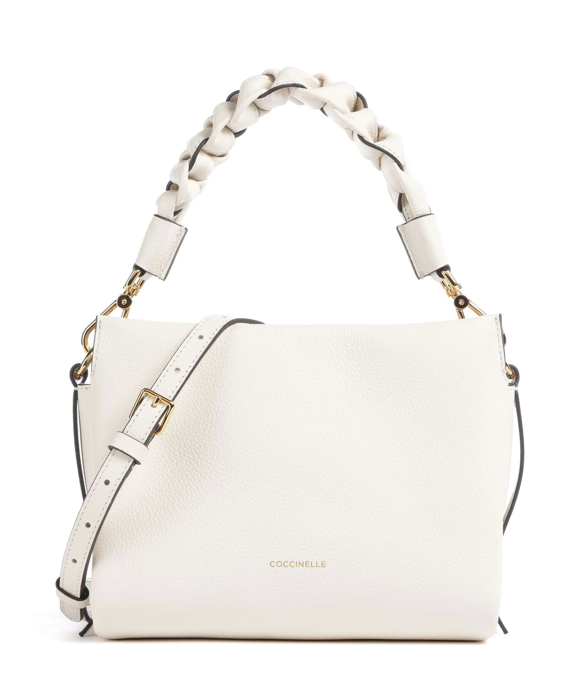 Coccinelle Boheme Grana Double Handbag pearl/cognac