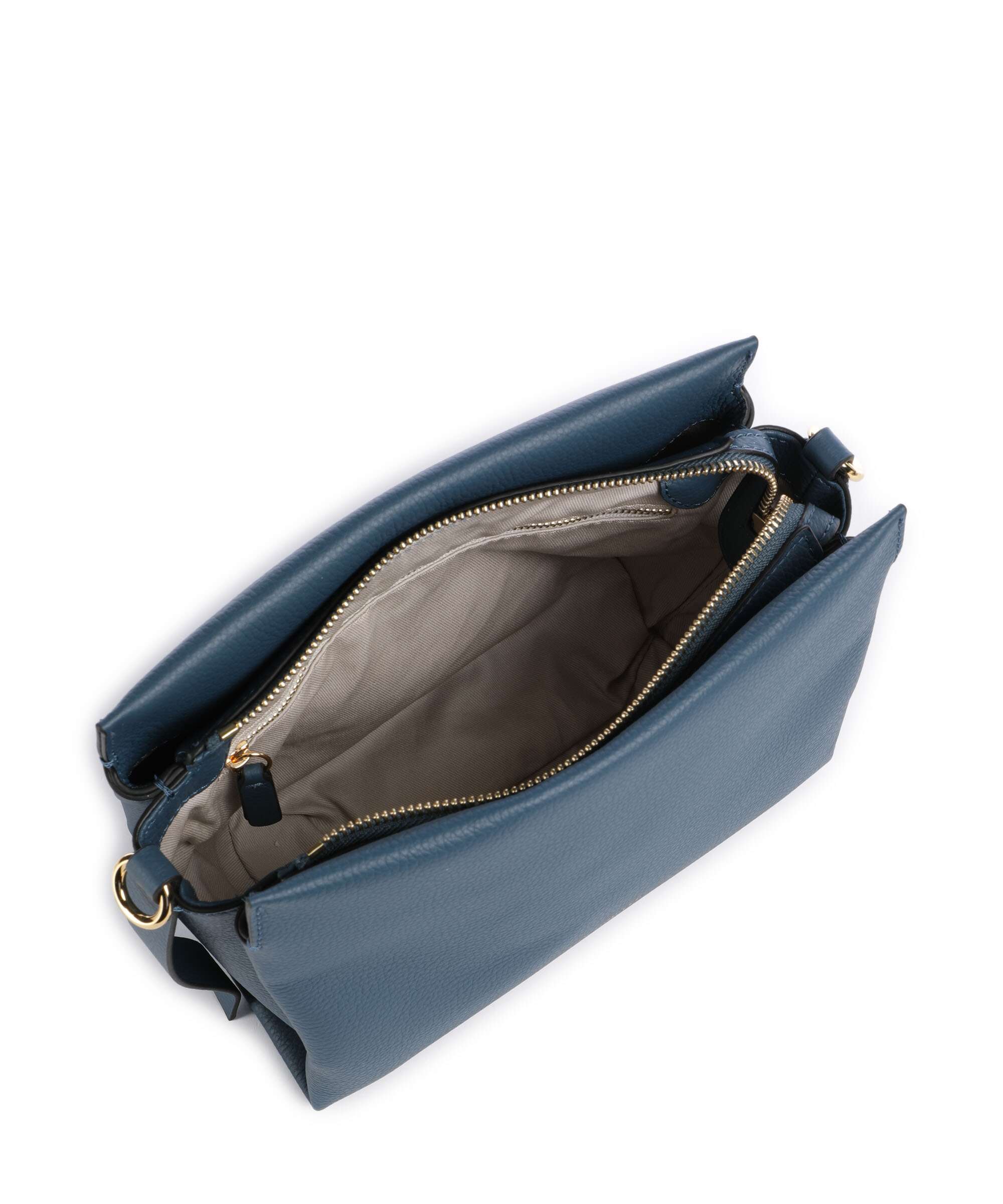 Coccinelle Boheme Grana Double Handbag deep blue/sandshell - Image 5