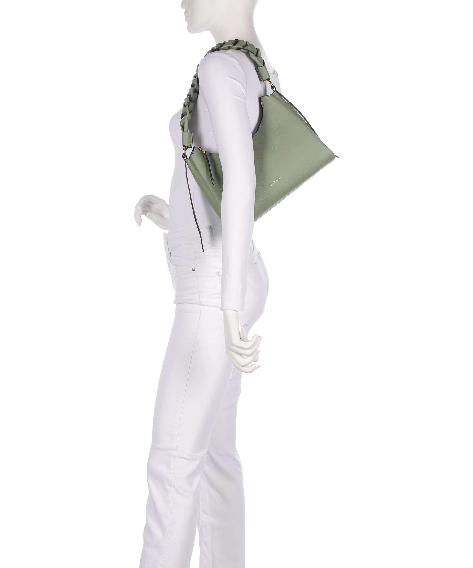 Coccinelle Boheme Grana Double Shoulder bag greenery/rosett - Image 3