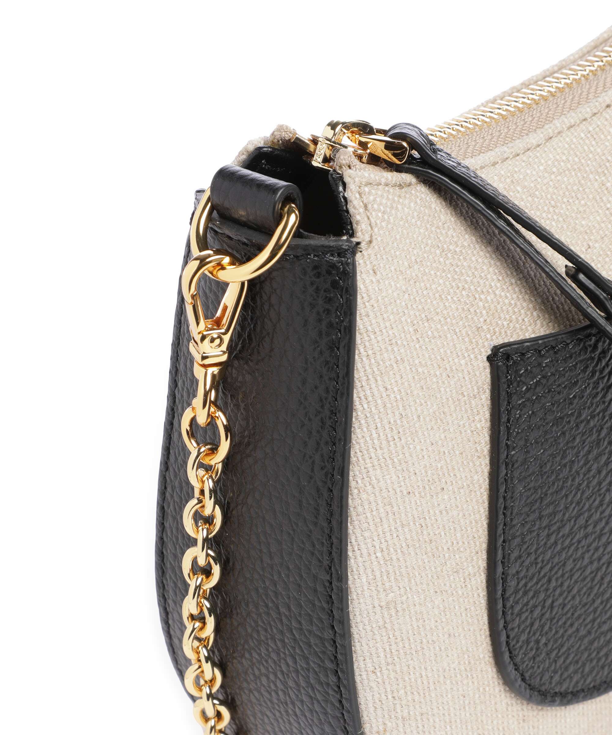 Coccinelle C-Easy Canvas Crossbody bag natural/noir - Image 4