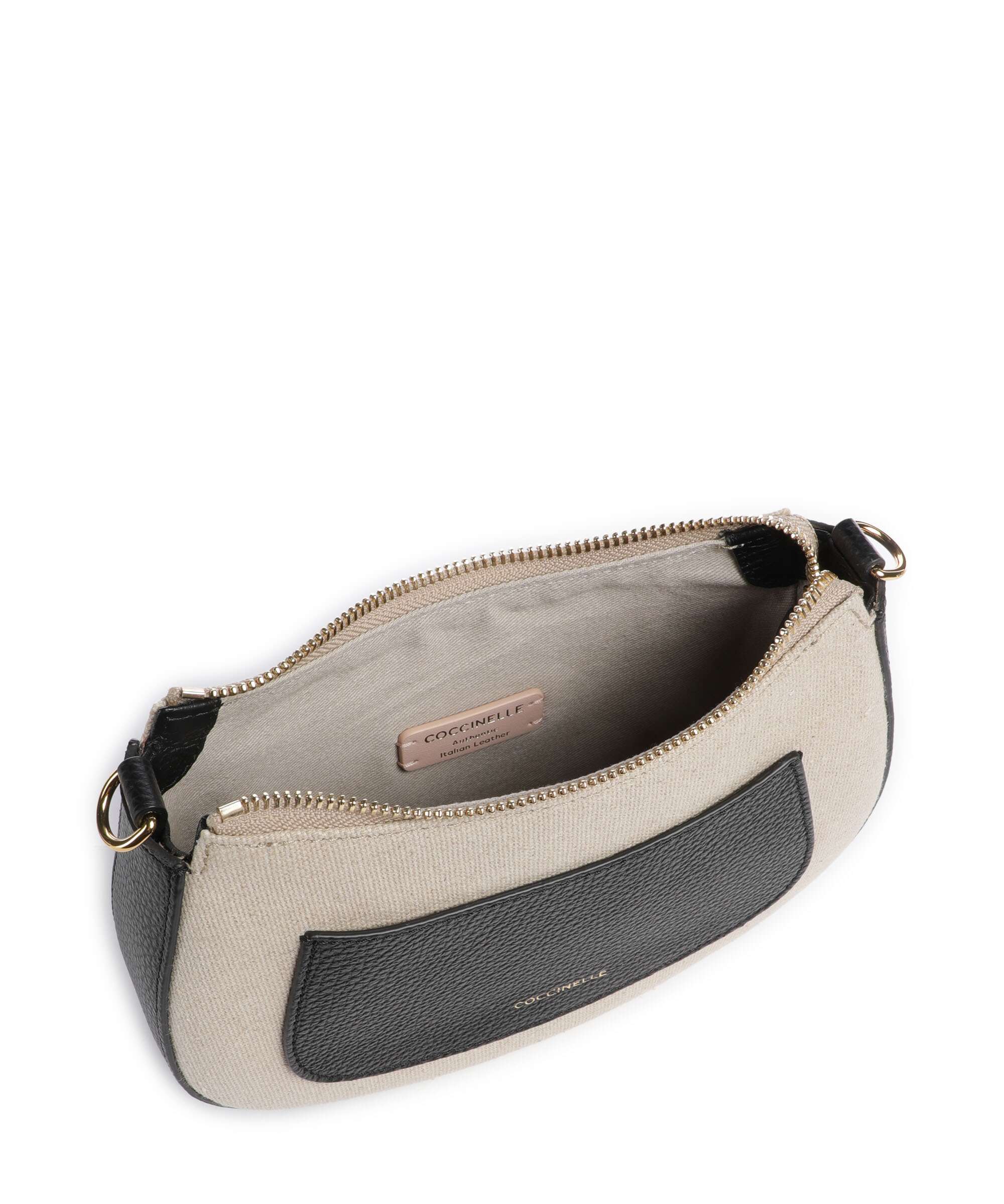 Coccinelle C-Easy Canvas Crossbody bag natural/noir - Image 6