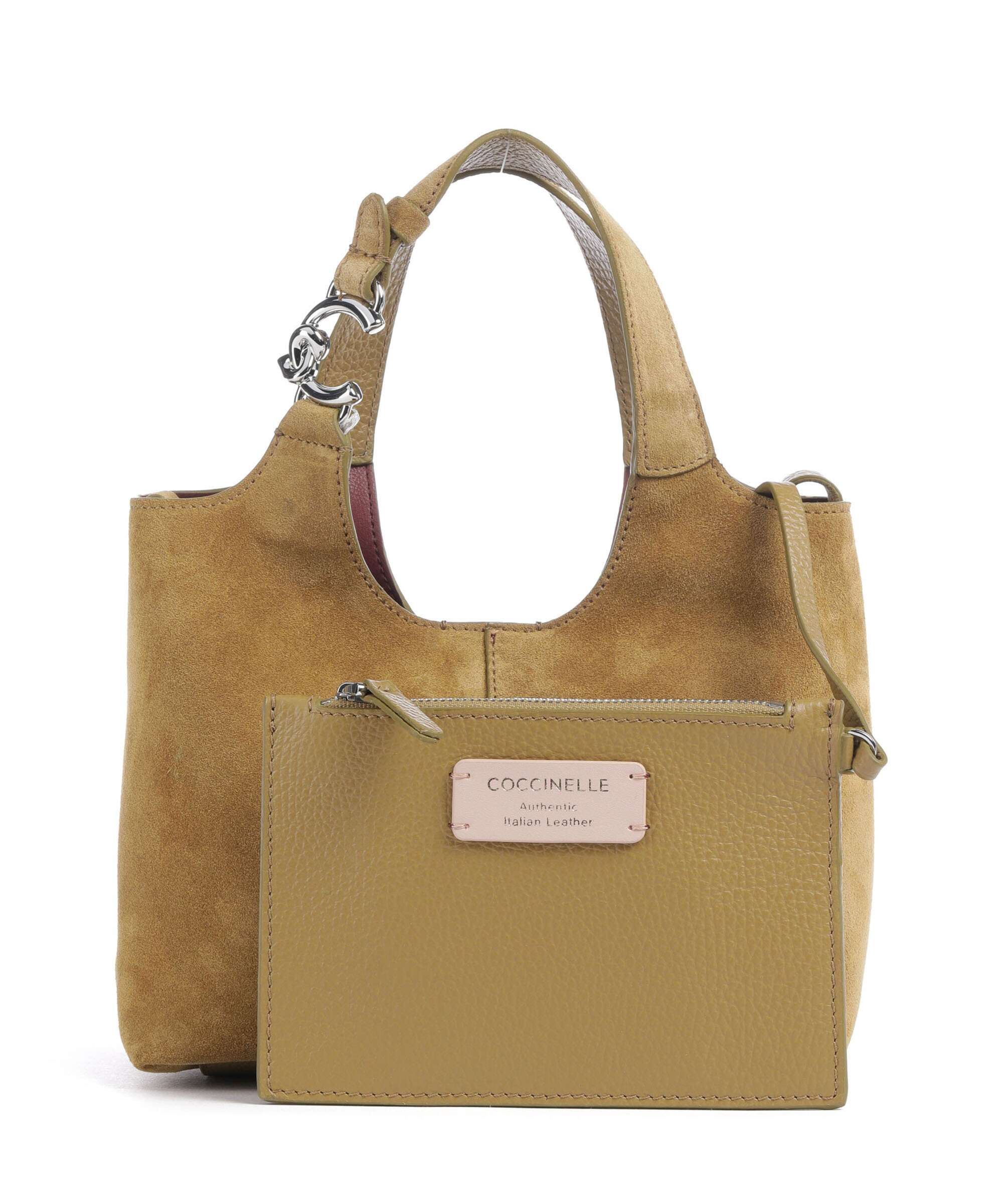 Coccinelle C-Easy Suede Handbag seagrass - Image 2