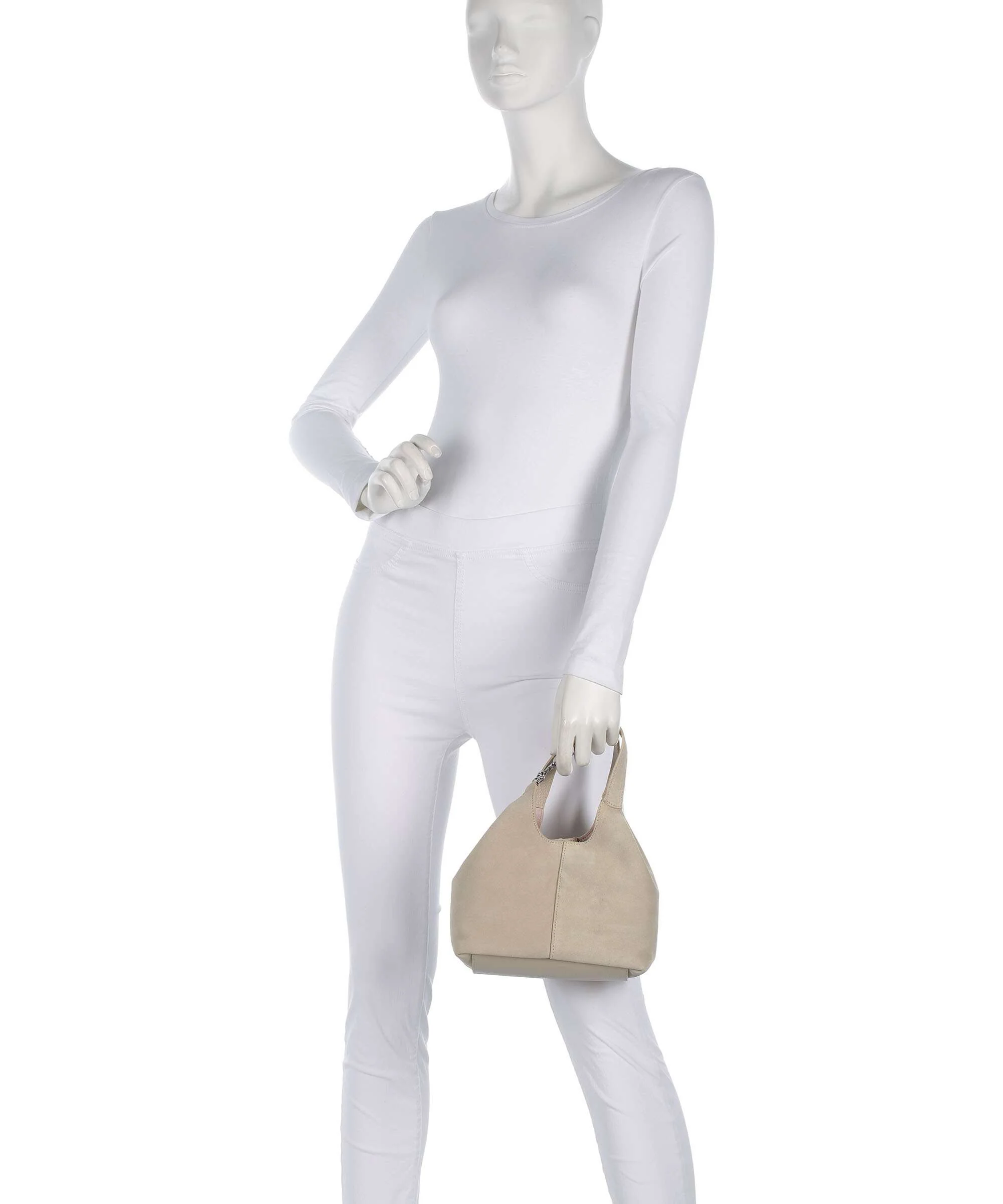 Coccinelle C-Easy Suede Handbag sandshell - Image 3