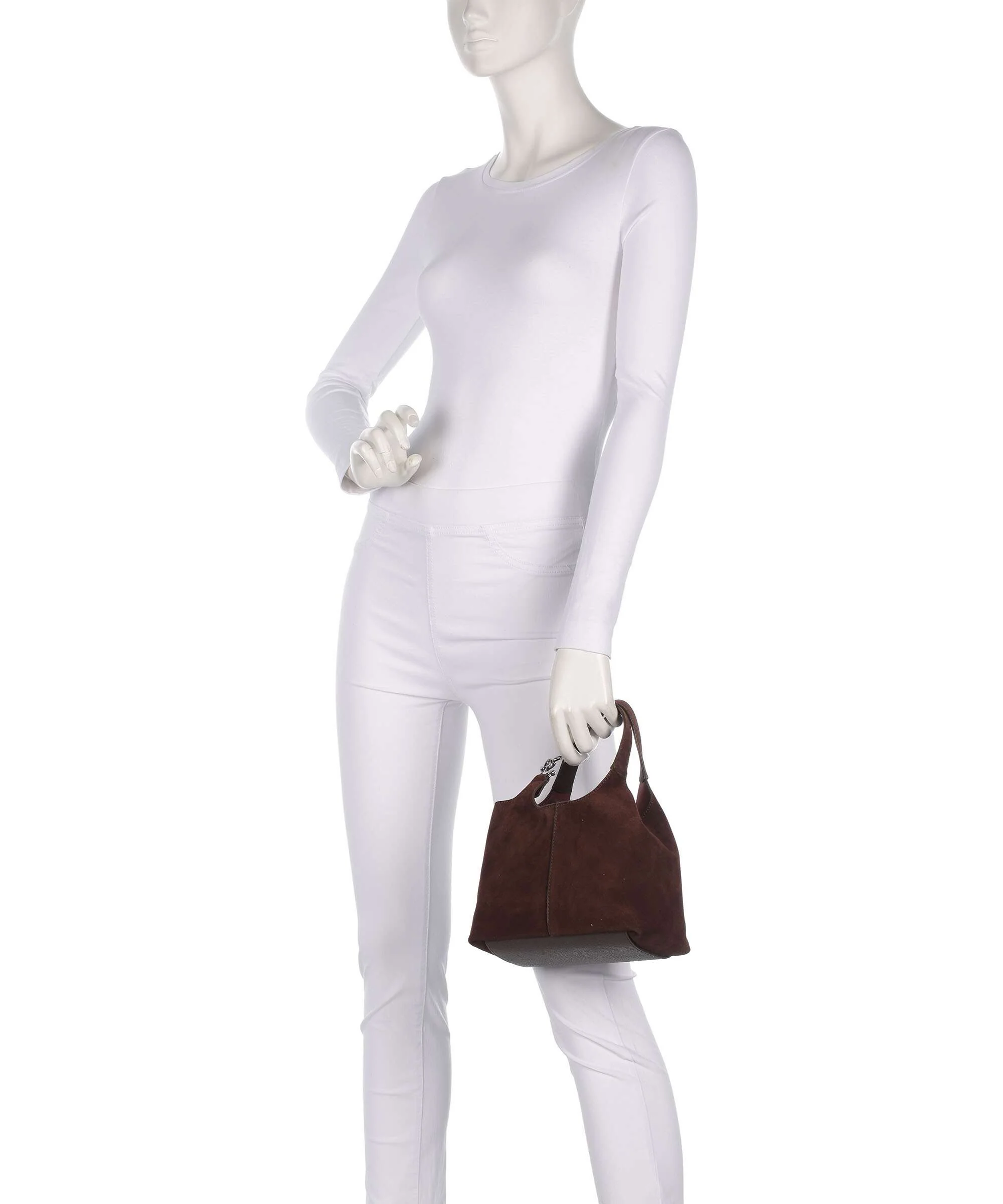 Coccinelle C-Easy Suede Handbag brunette - Image 3
