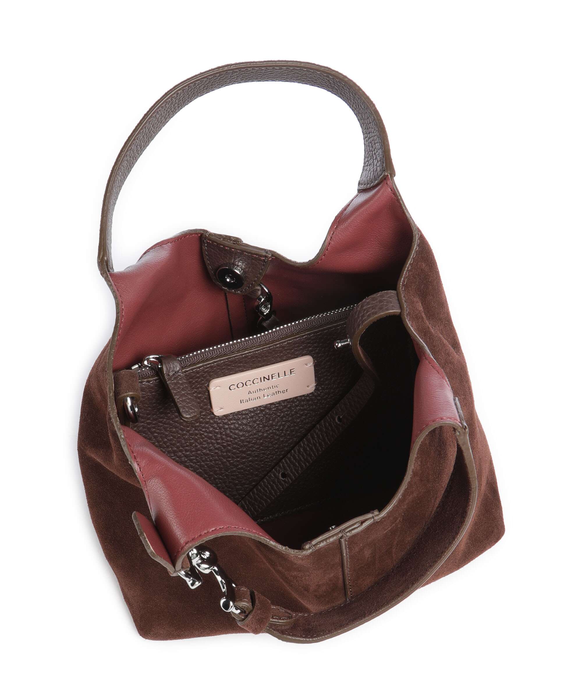 Coccinelle C-Easy Suede Handbag brunette - Image 7