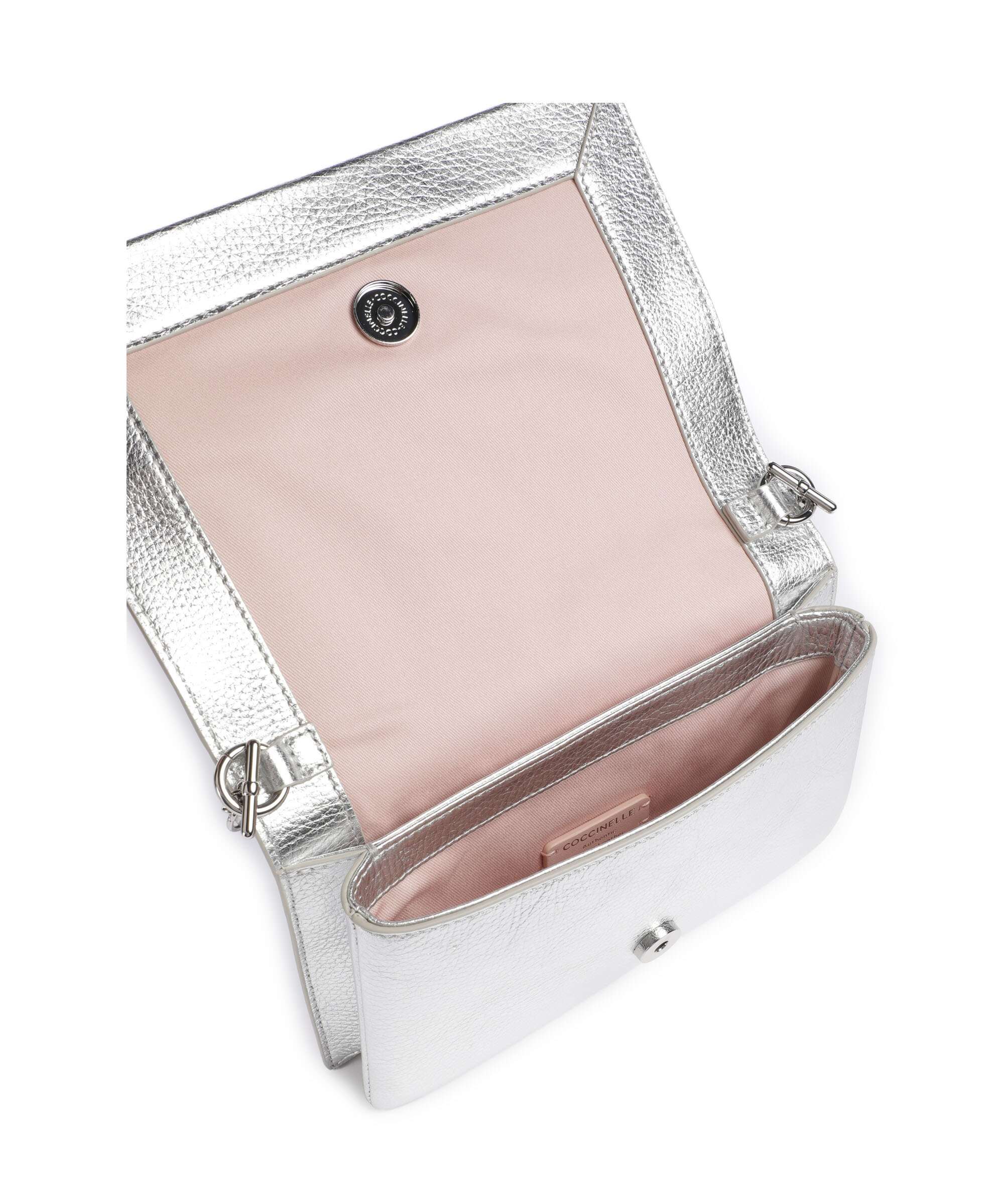 Coccinelle Dandy Crossbody bag silver - Image 6