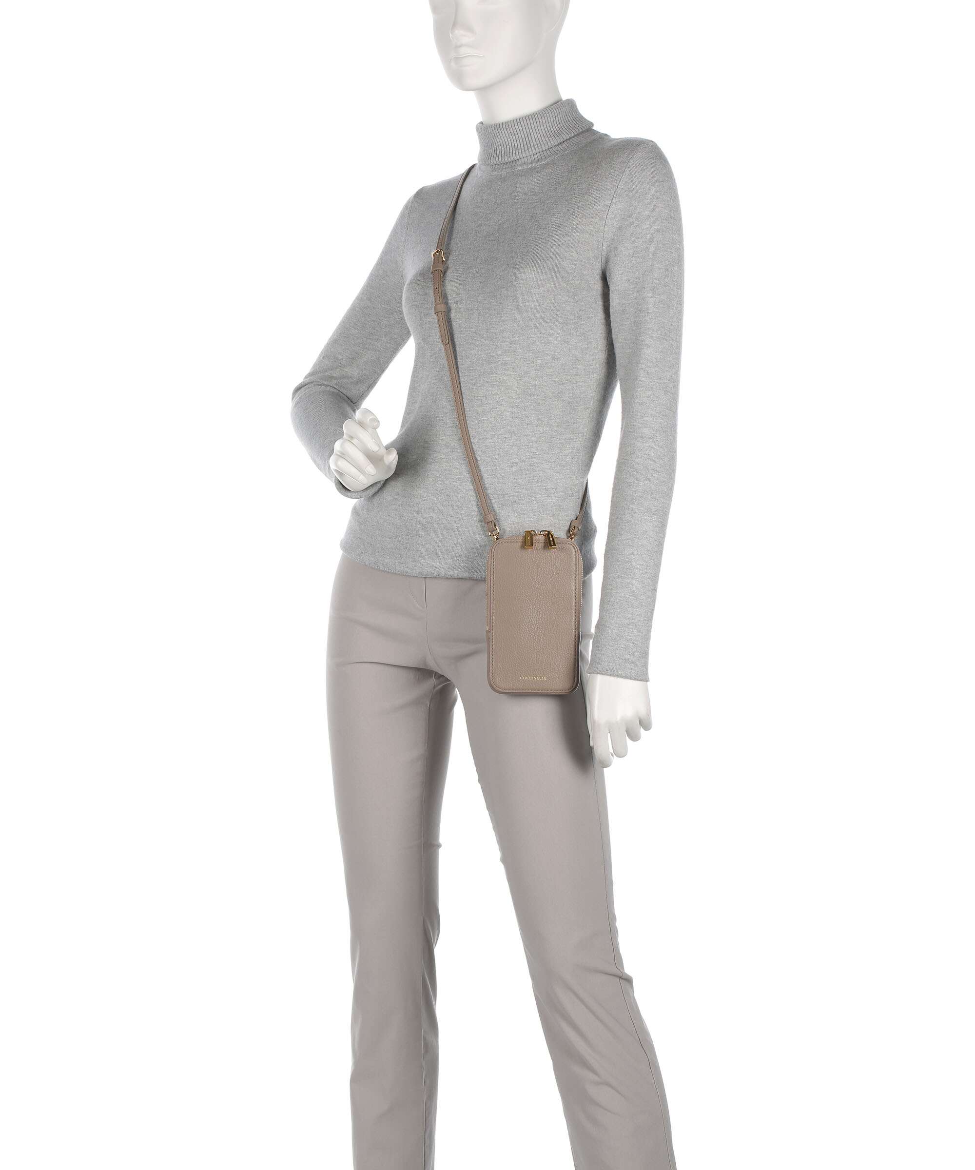 Coccinelle Flor Phone bag warm taupe - Image 3