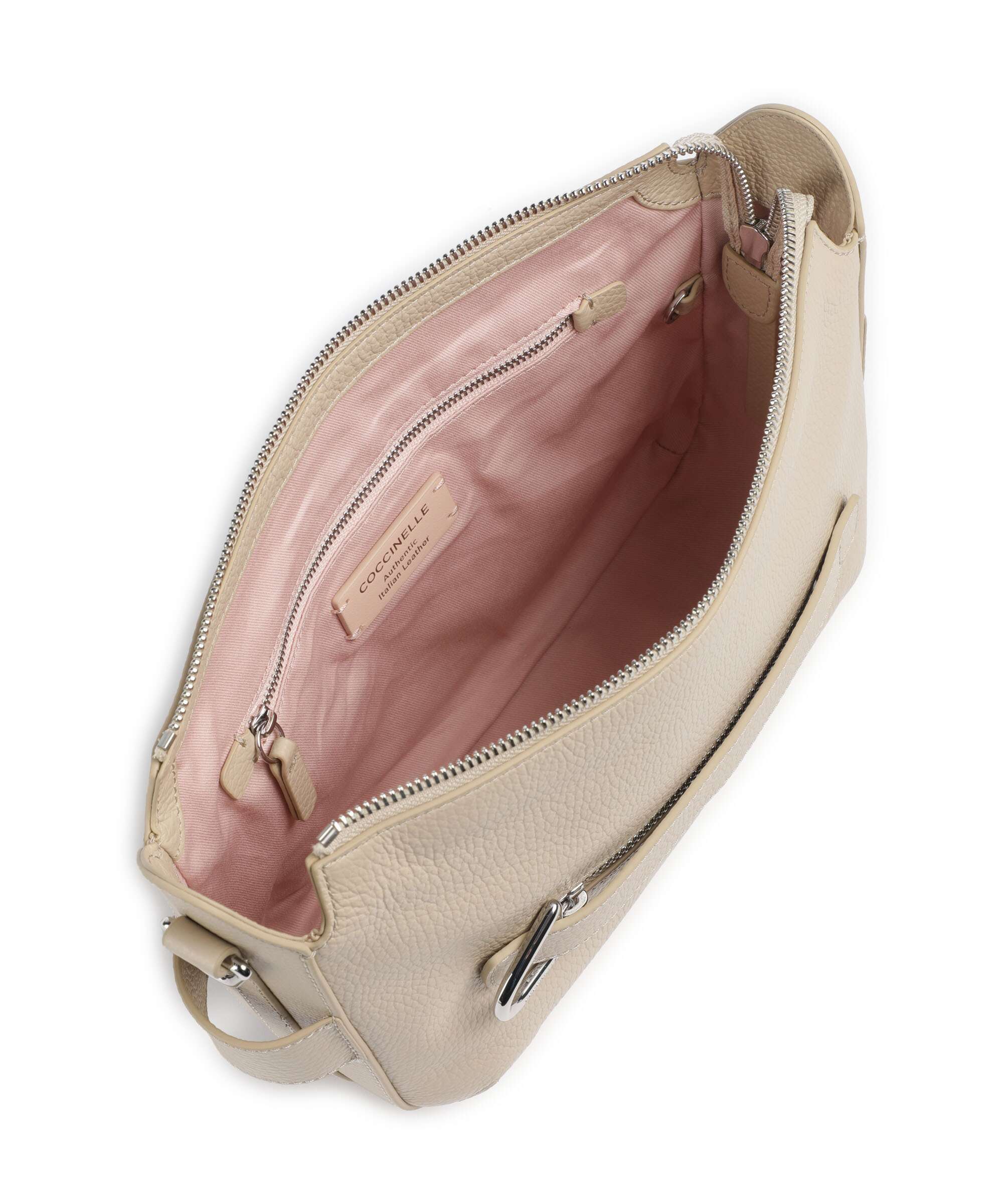 Coccinelle Gretel Ribbon Crossbody bag sandshell - Image 6