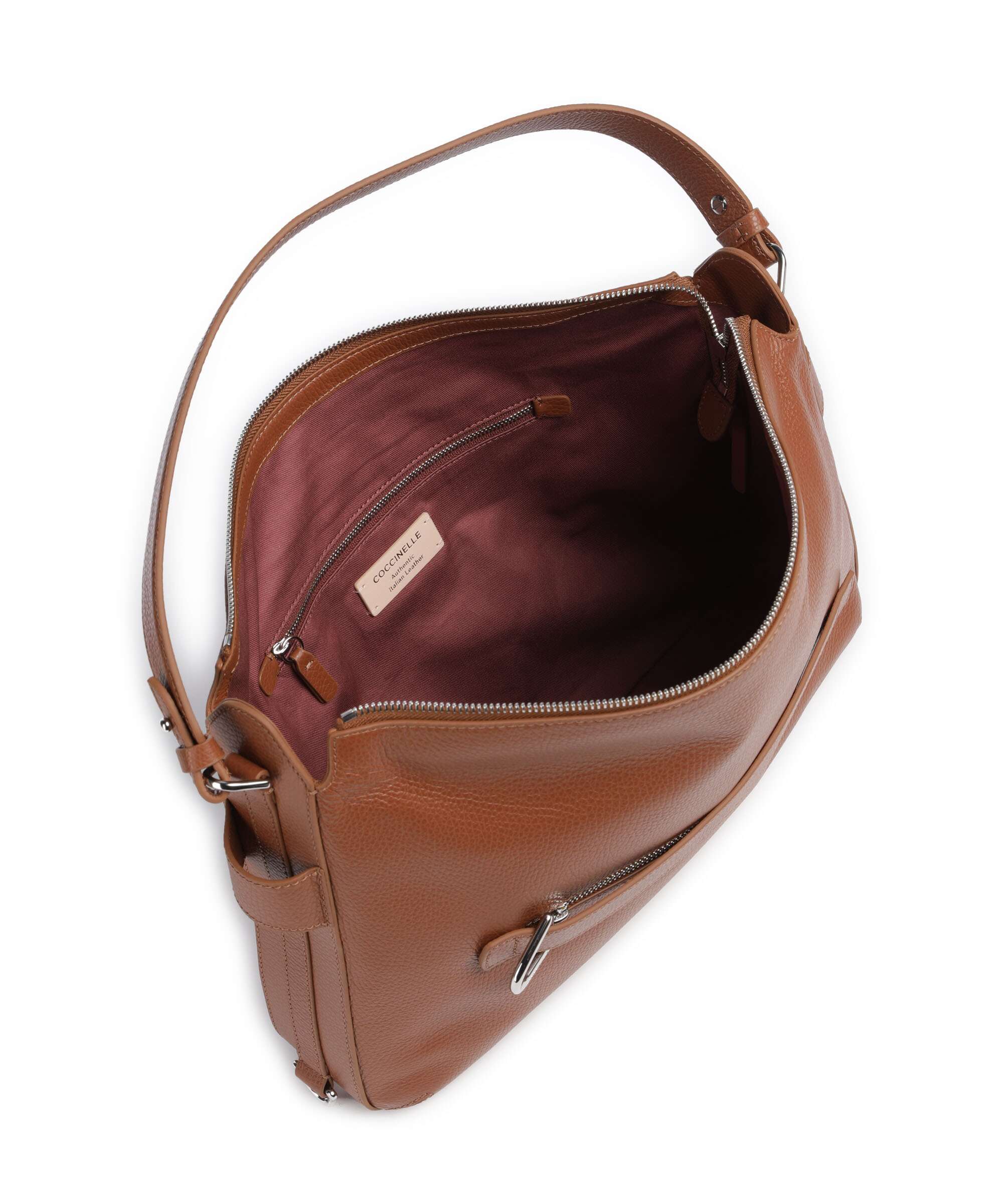 Coccinelle Gretel Ribbon Hobo bag cognac - Image 5