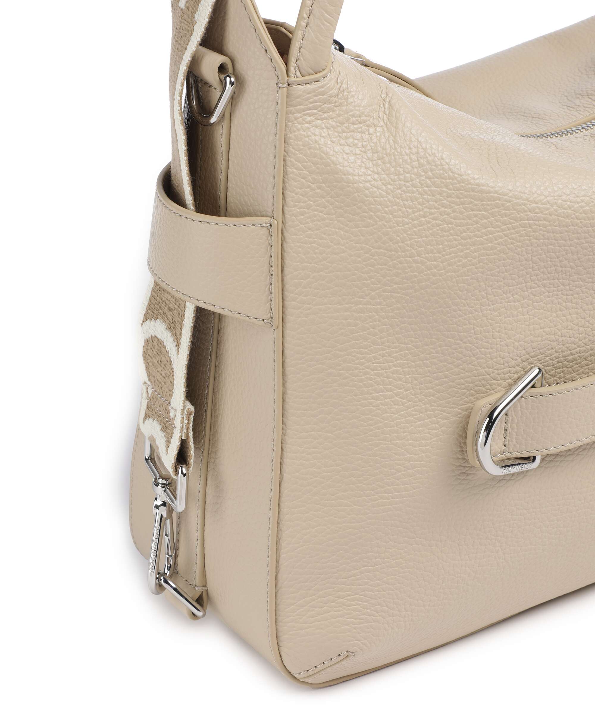 Coccinelle Gretel Ribbon Hobo bag sandshell - Image 4