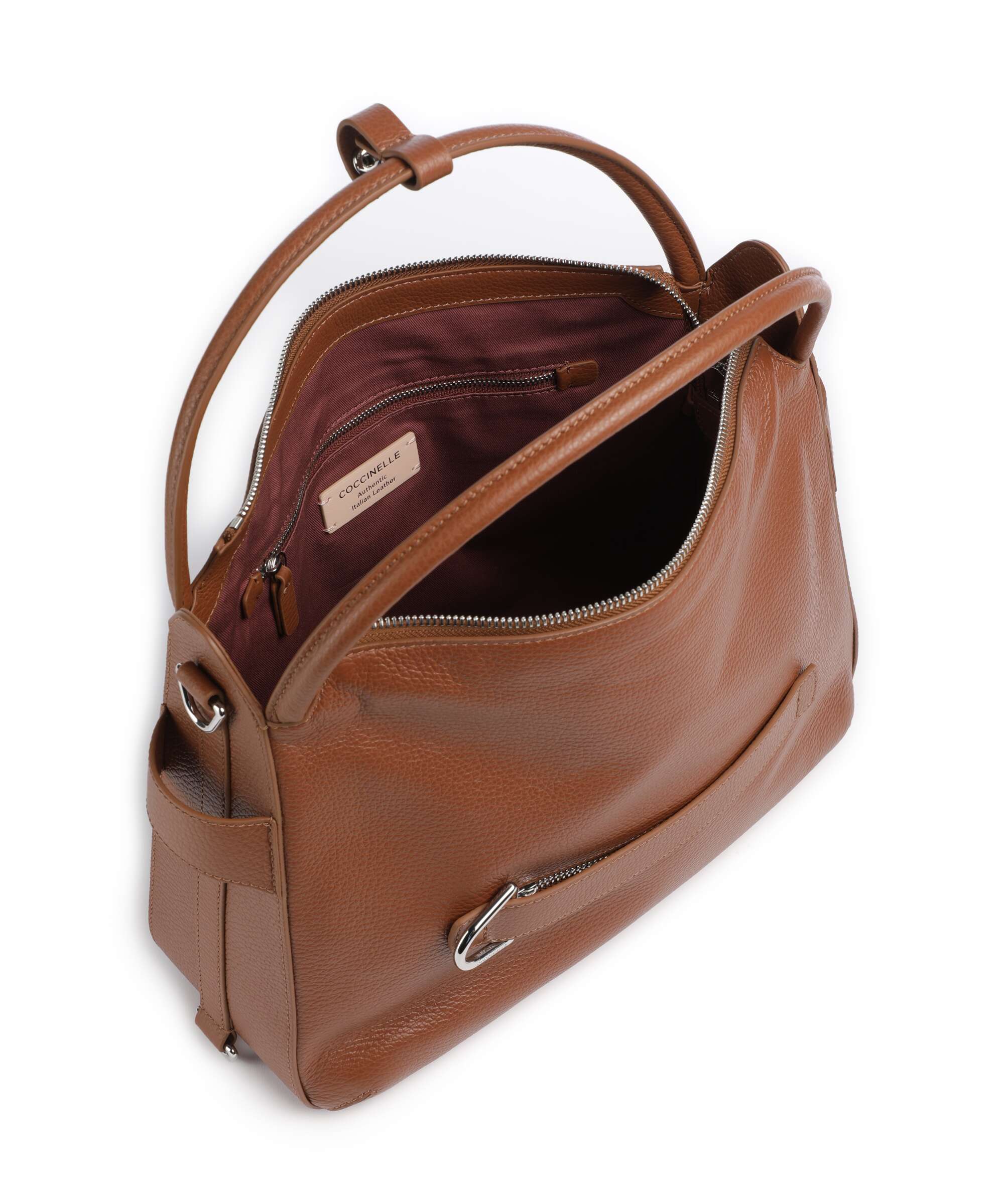 Coccinelle Gretel Ribbon Hobo bag cognac - Image 6