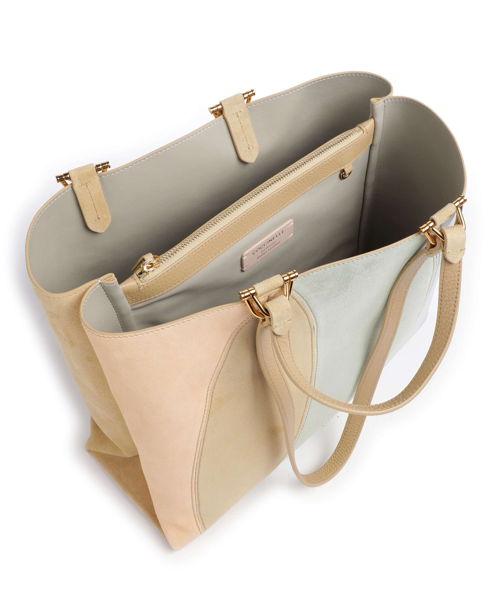Coccinelle Hop On Suede Tote bag multicolour/sun - Image 6