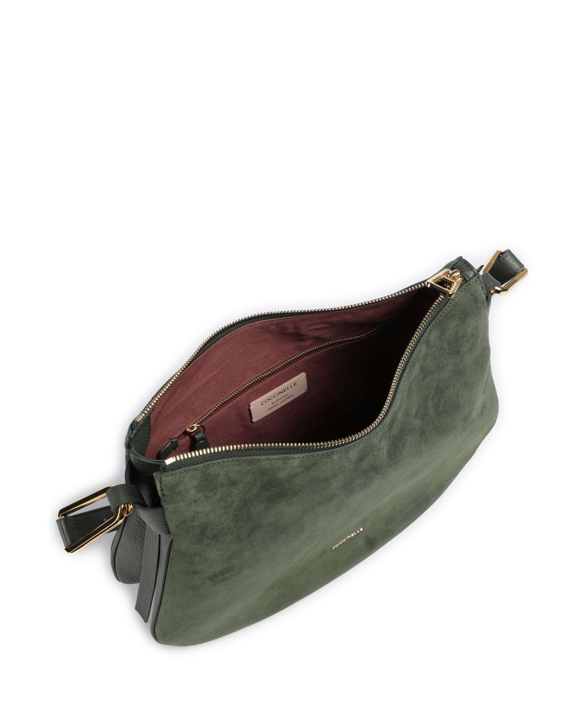 Coccinelle Magie Suede Hobo bag alga - Image 6