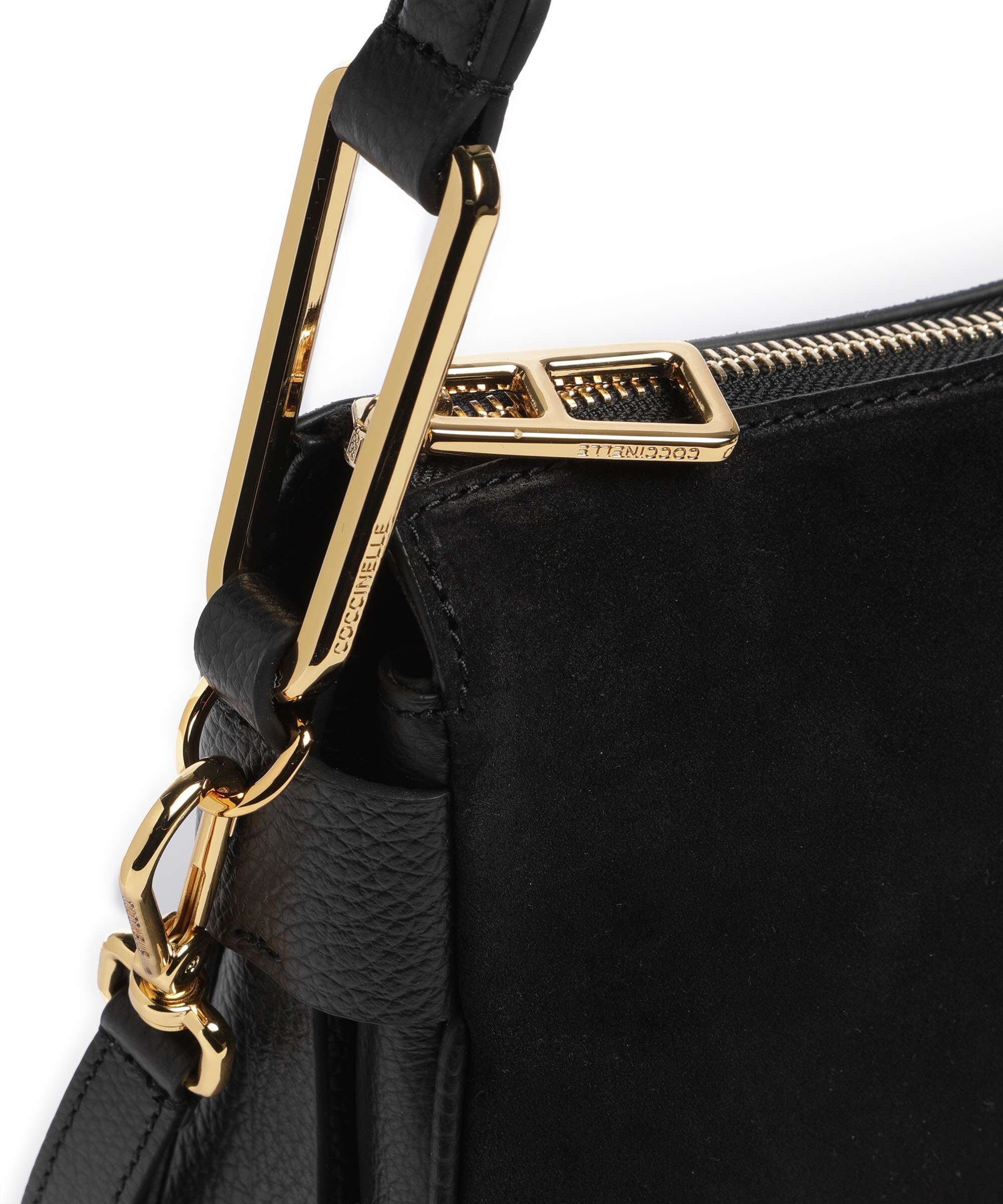 Coccinelle Magie Suede Hobo bag noir - Image 4