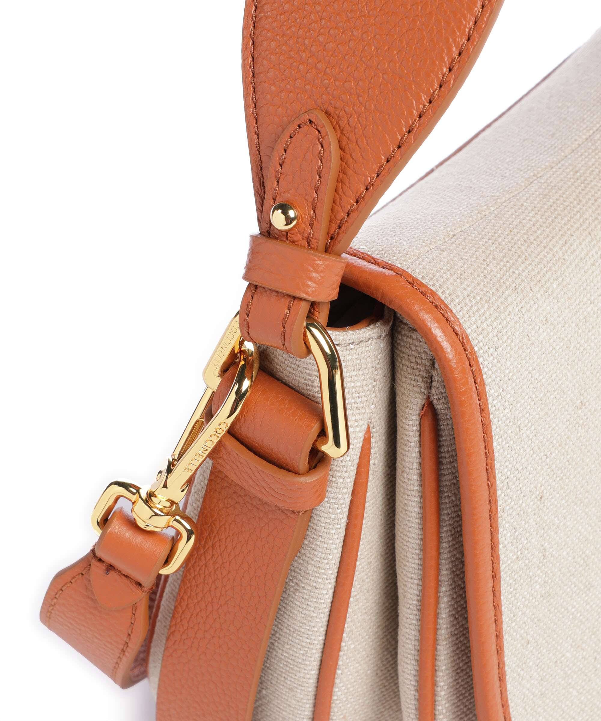 Coccinelle Mavery Canvas Handbag natural/crab - Image 4
