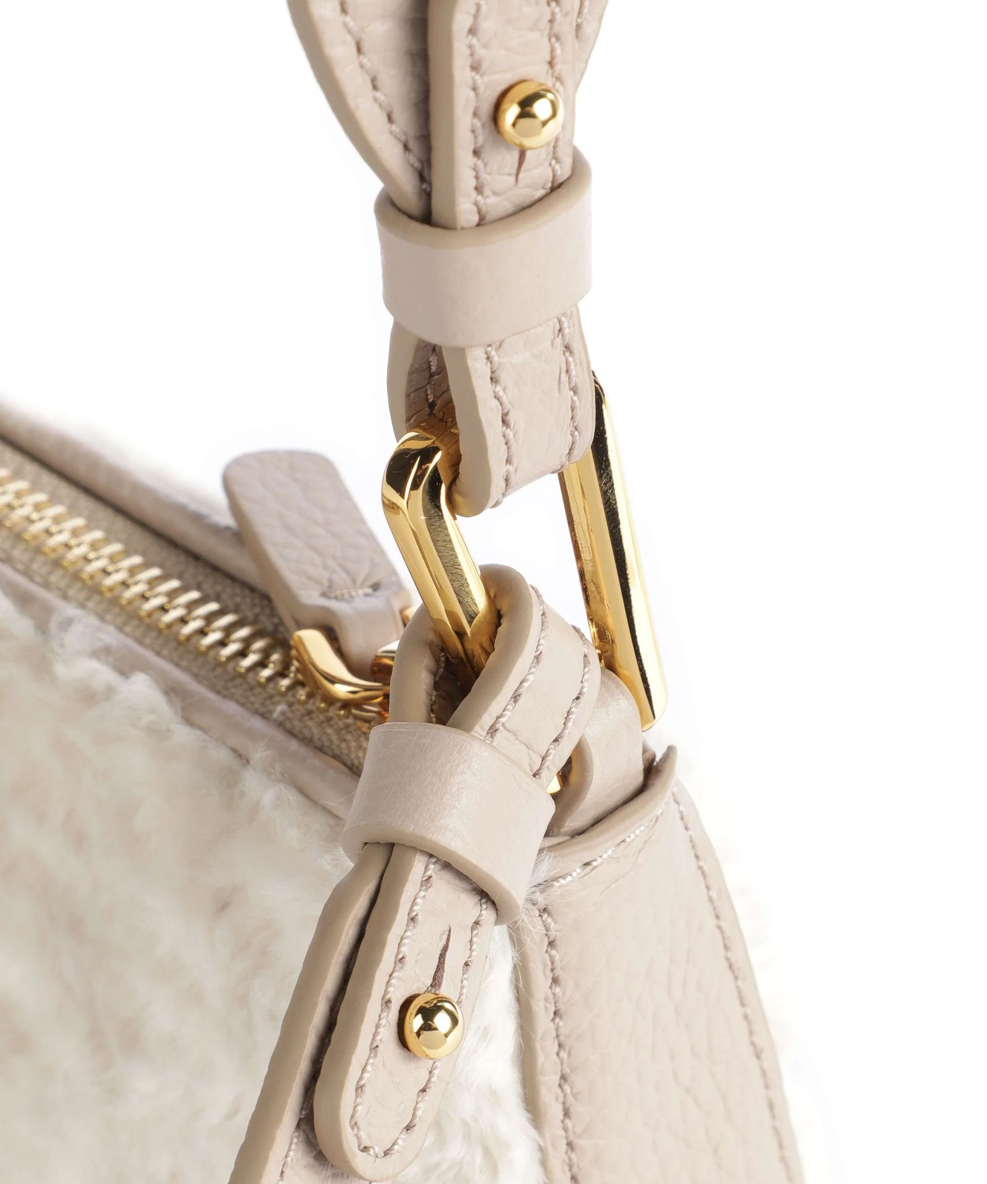 Coccinelle Merveille Astrakan Shoulder bag natural - Image 4